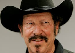 In this Nov. 7, 2009 file photo, Independent gubernatorial candidate Kinky Friedman talks with the media at his campaign headquarters in Austin, Texas