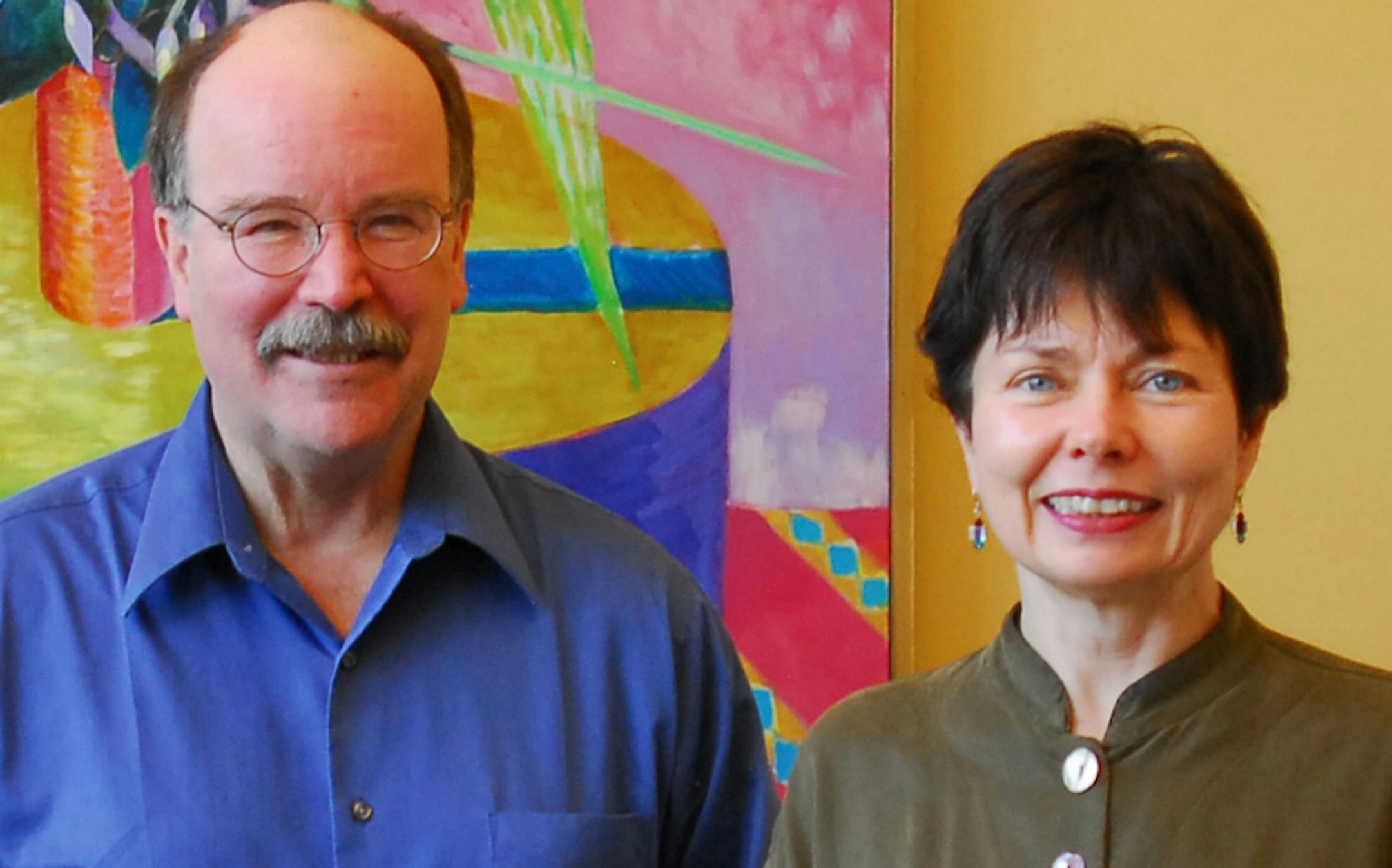 Architects Peter Carlsen and Sylvia Frank.