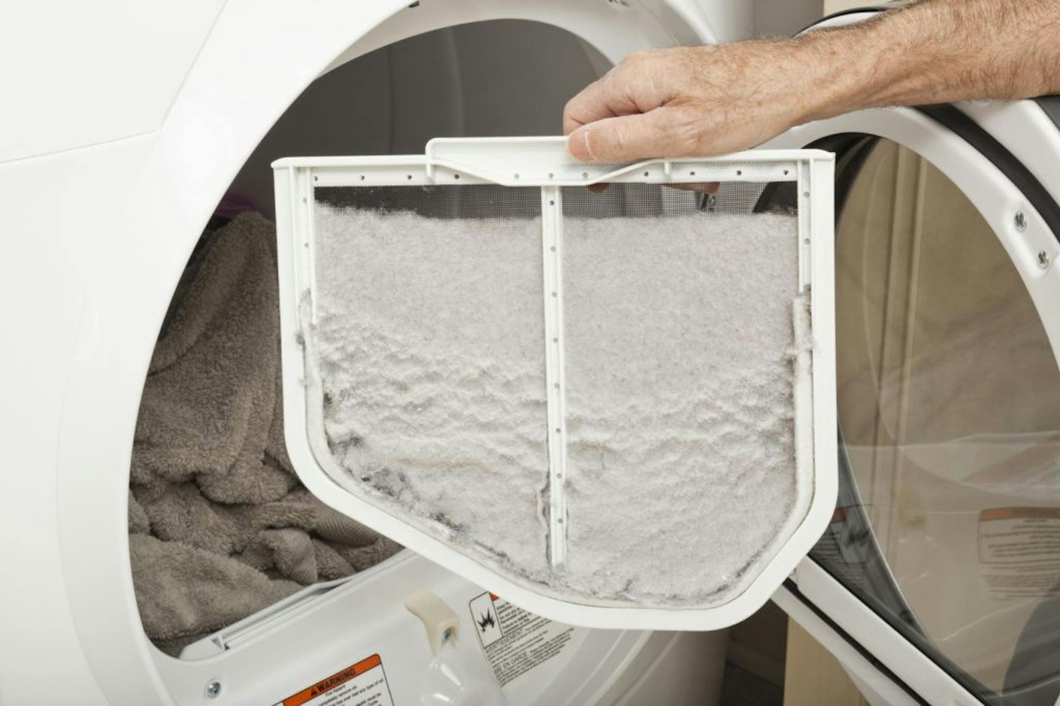 Not all the lint gets collected by a dryer's lint filter.