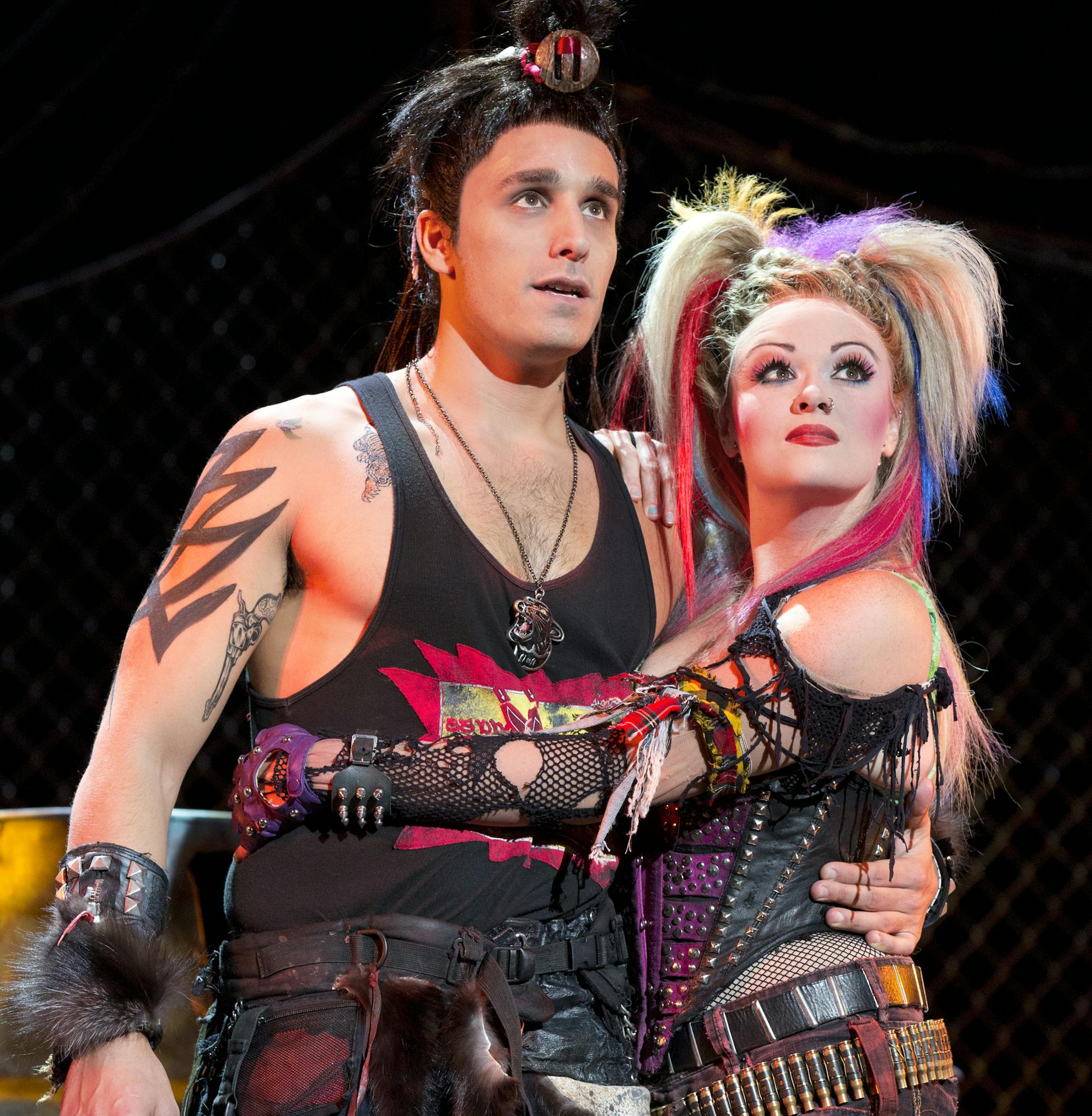 Jared Zirilli and Erick Peck in "We Will Rock You"