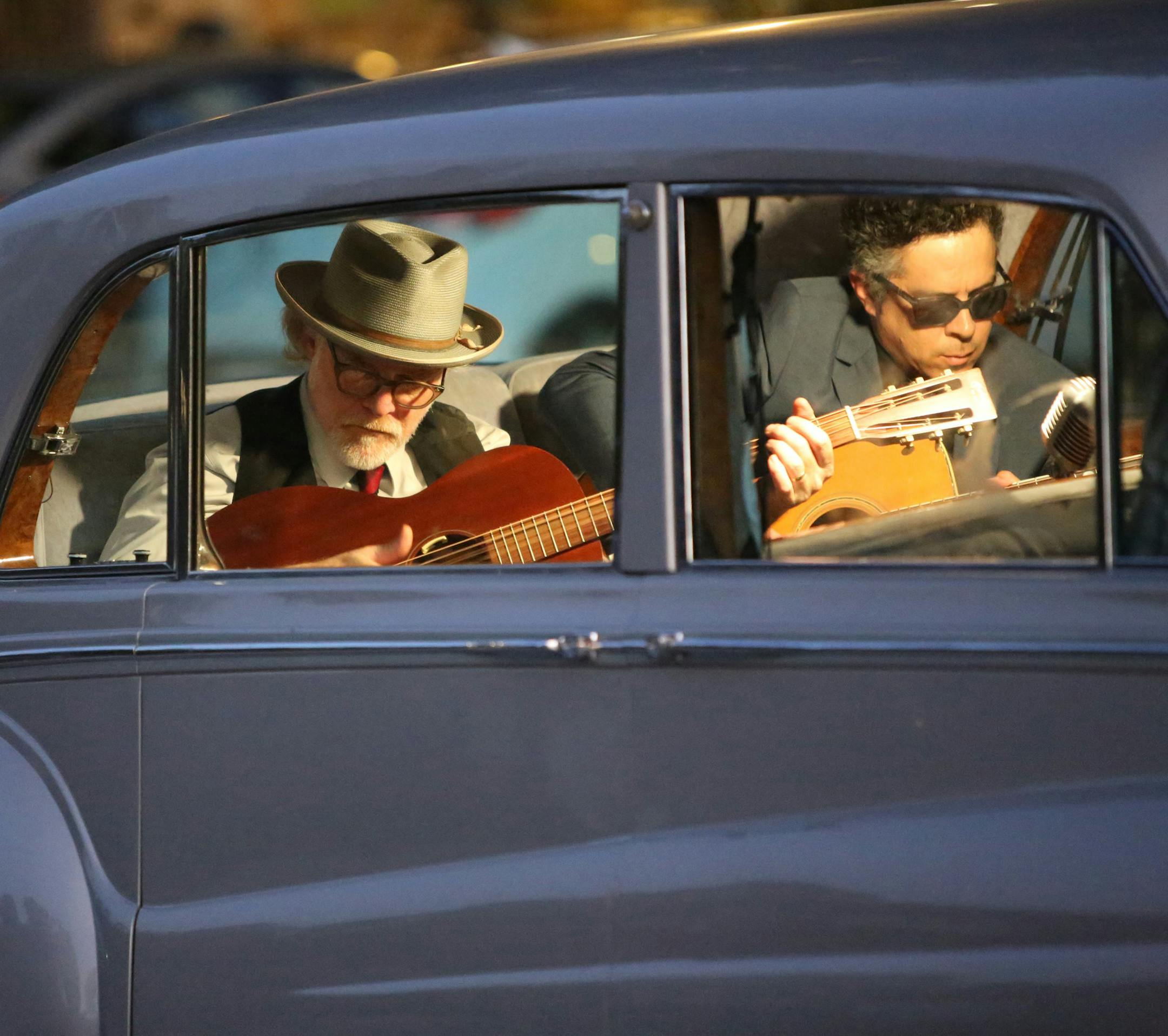Mike Coykendall (left) and M. Ward (right) in Eugene Jarecki's "The King."