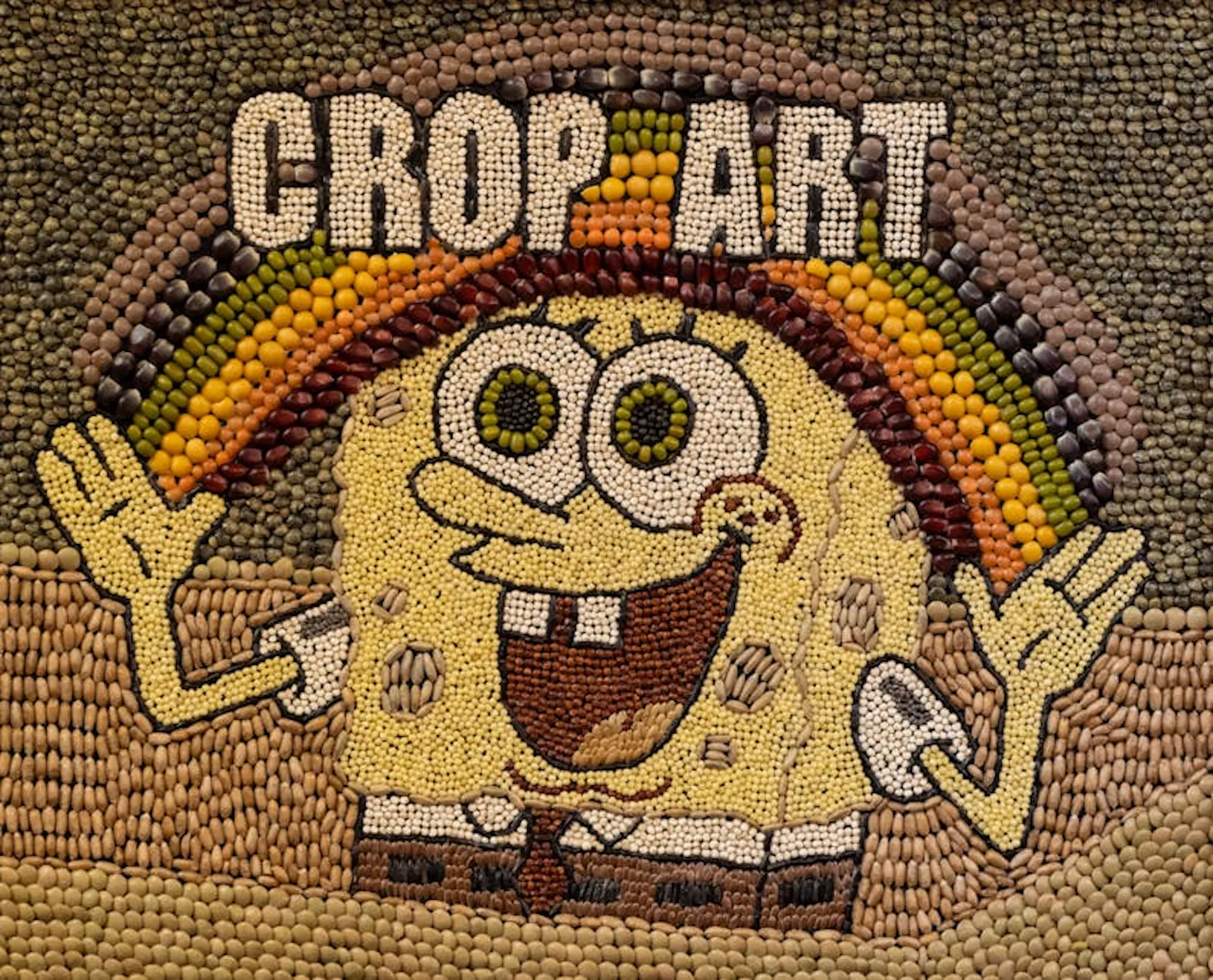What happens to leftover Minn. State Fair crop art supplies?