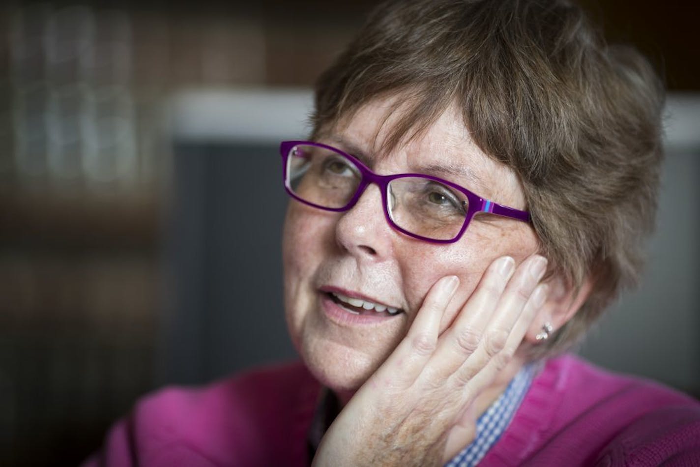 Ramsey County District Judge Margaret Marrinan on her last day is hanging up her robe as she is forced to retire after turning 70. "I'm not retiring, I'm expiring," said Marrinan. She was photographed in her office on her last as a judge on Thursday, August 31, 2017, in St. Paul, Minn.