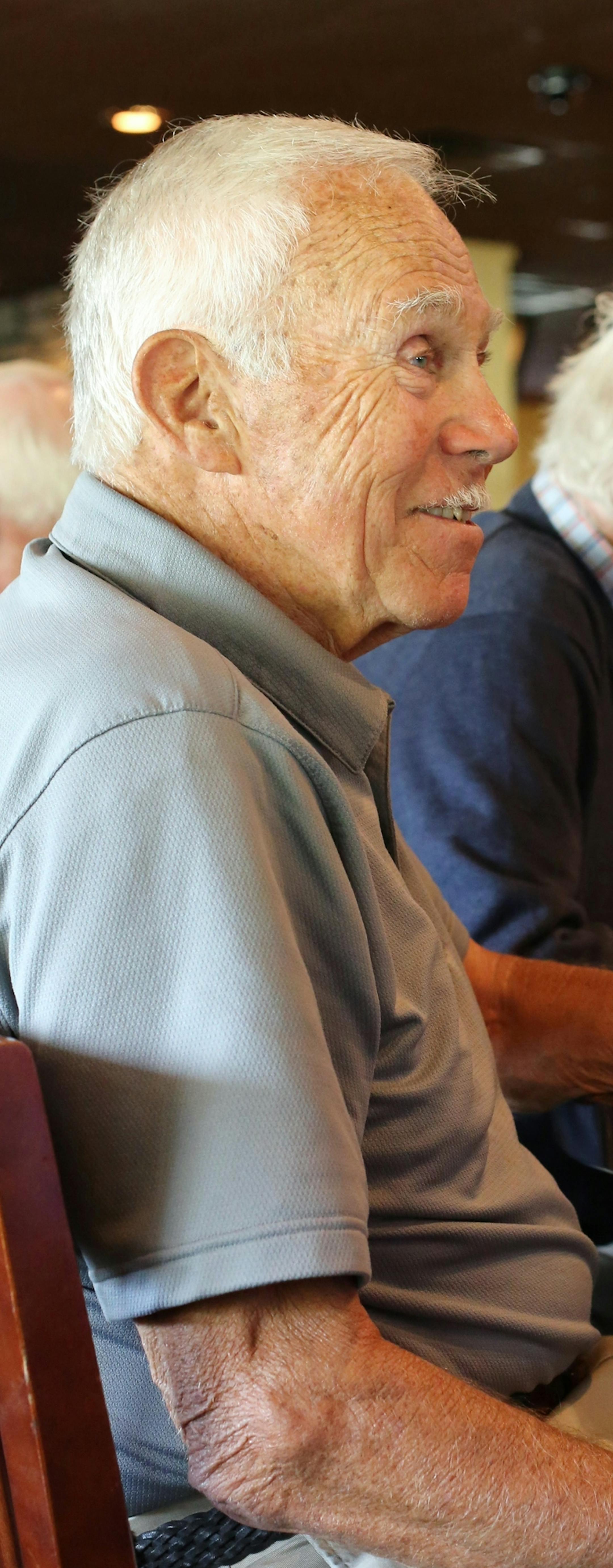 Herb Schoening, 86, of Minneapolis, is a retired physician. "I was gonna be a farmer," he said. Photo by Gina Kelly, Special to the Star Tribune.