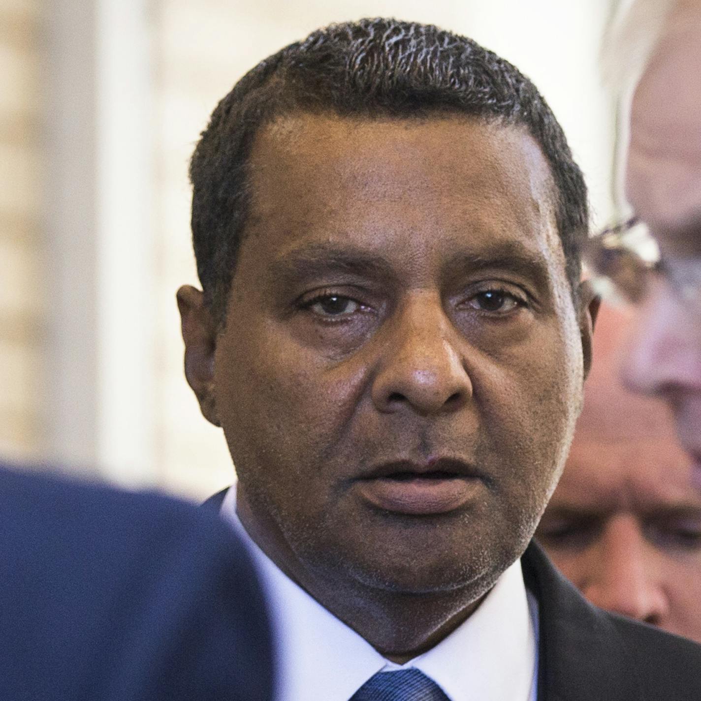 Prince's half-brother Alfred Jackson leaves the Carver County Courthouse. ] (Leila Navidi/Star Tribune) leila.navidi@startribune.com BACKGROUND INFORMATION: Monday, May 2, 2016. With the approval of most of Prince&#x2019;s siblings, Carver County District Court Judge Kevin Eide confirmed the appointment of Bremer Trust, National Association as special administrator to manage the late musician&#x2019;s assets during a probate hearing at the Carver County Justice Center in Chaska.