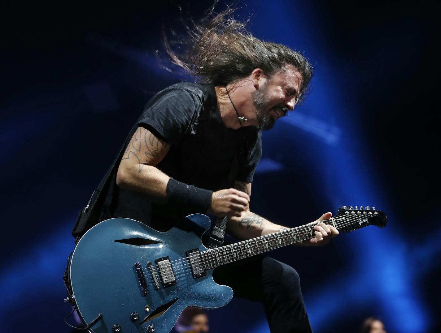 Foo Fighters performed the final US date at the Xcel Energy Center in front of a sold out audience. ] Foo Fighters, playing a sold-out show at Xcel Energy Center on Thu, the final U.S. date on the longevous alt-rock band's Concrete and Gold Tour.Richard Tsong-Taatarii&#x2022;Richard.Tsong-Taatarii@startribune.com.