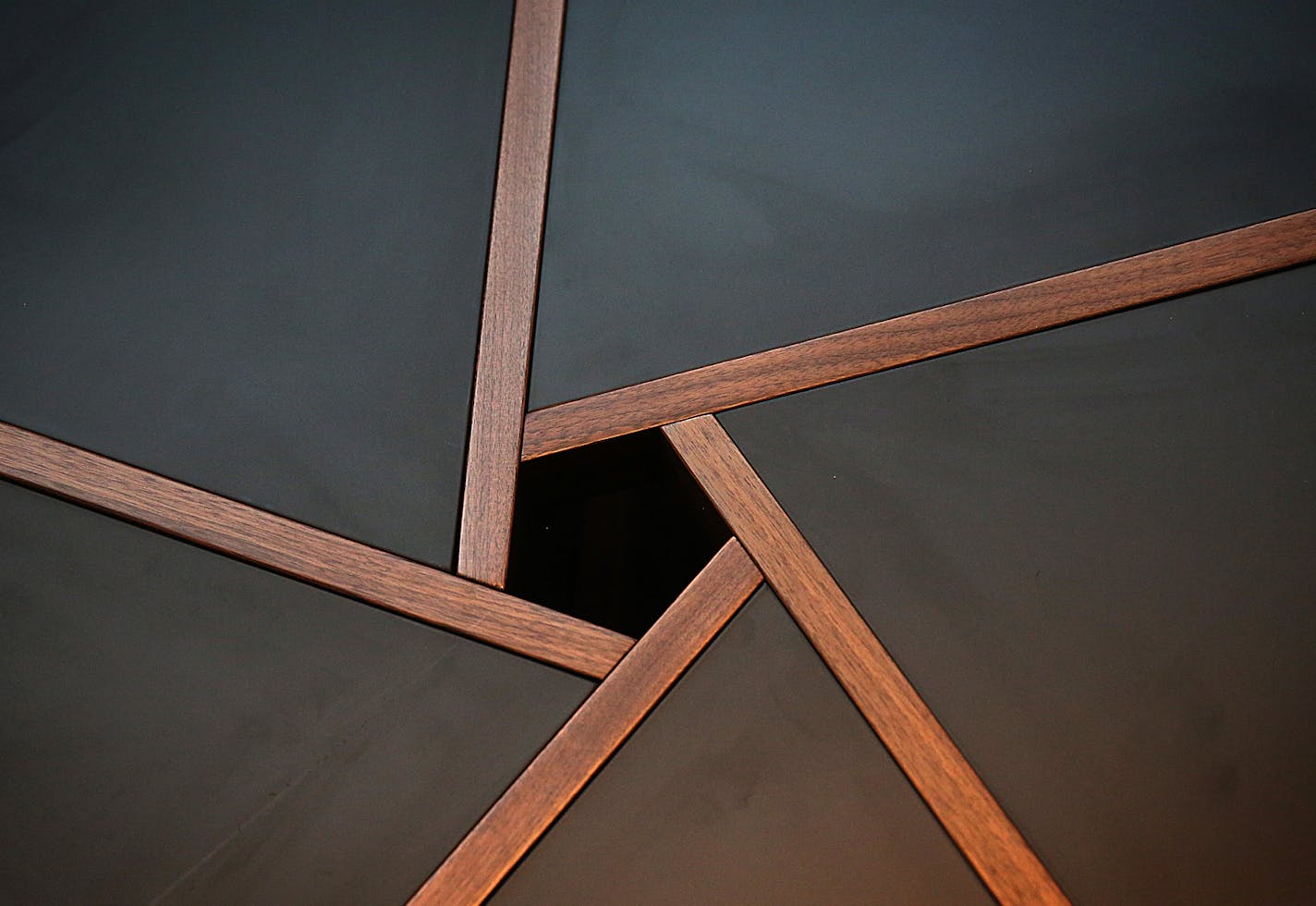 A geometric pattern is a prominent feature of a Pi Coffee Table available at the Blu Dot outlet store in Minneapolis. ] JIM GEHRZ &#xef; james.gehrz@startribune.com / Minneapolis, MN / July 16, 2015 / 11:00 AM &#xf1; BACKGROUND INFORMATION: Local modern furniture manufacturer Blu Dot opens its first outlet store. The Minneapolis store will feature discounted items as well