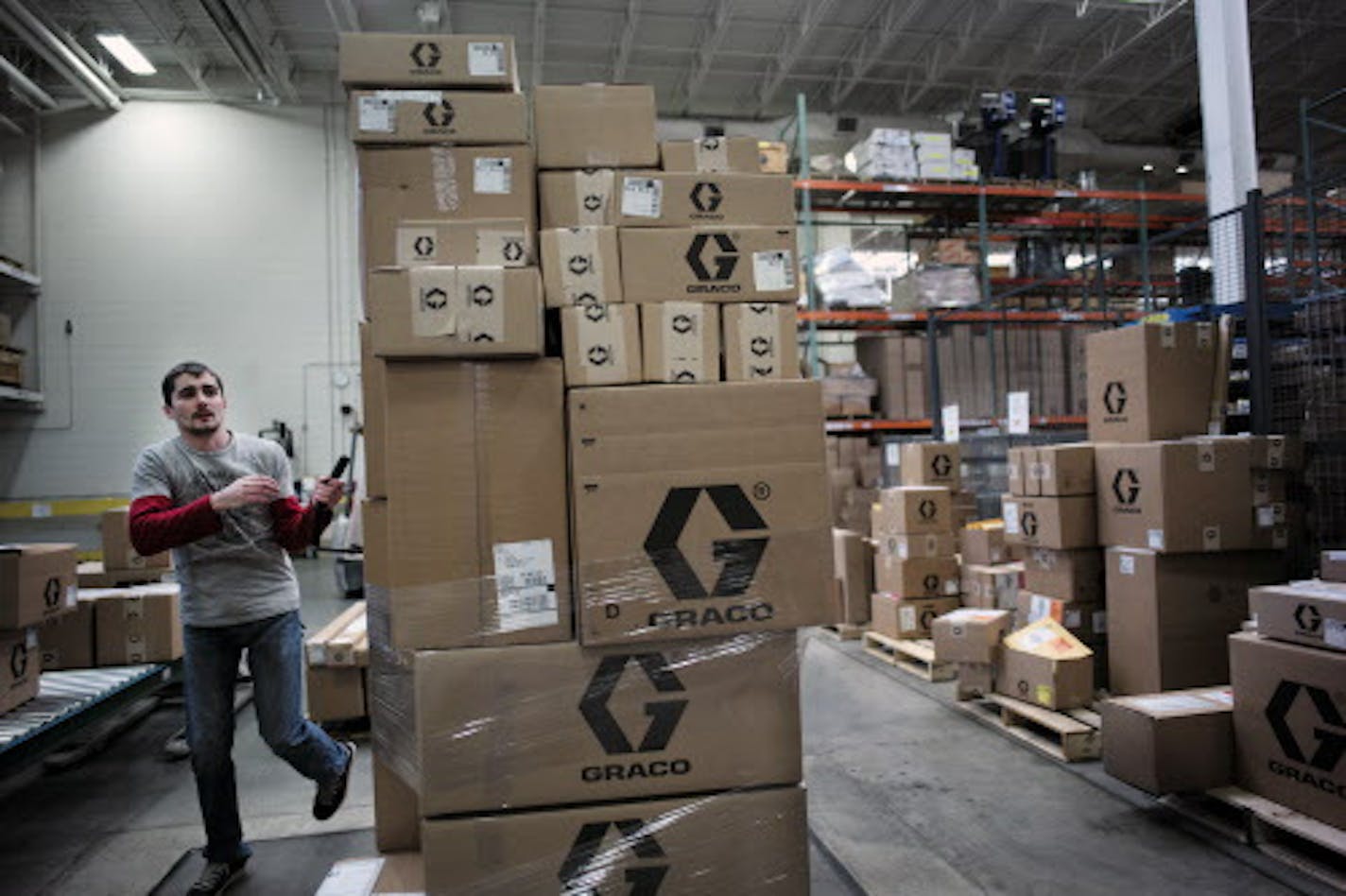 At the Graco warehouse in N.E. Minneapolis, Mickey Olson packs some industrial pump hardware to ship out to domestic markets .] The economy grew at a brisk pace in the third quarter, but inventory gains, however, can essentially pull growth forward into the third quarter, causing fourth-quarter gains to slacken. Indeed, economists are already estimating that the fourth quarter of 2013 would be much weaker than the third quarter, with growth estimated to run at just below 2 percent.richard tsong-