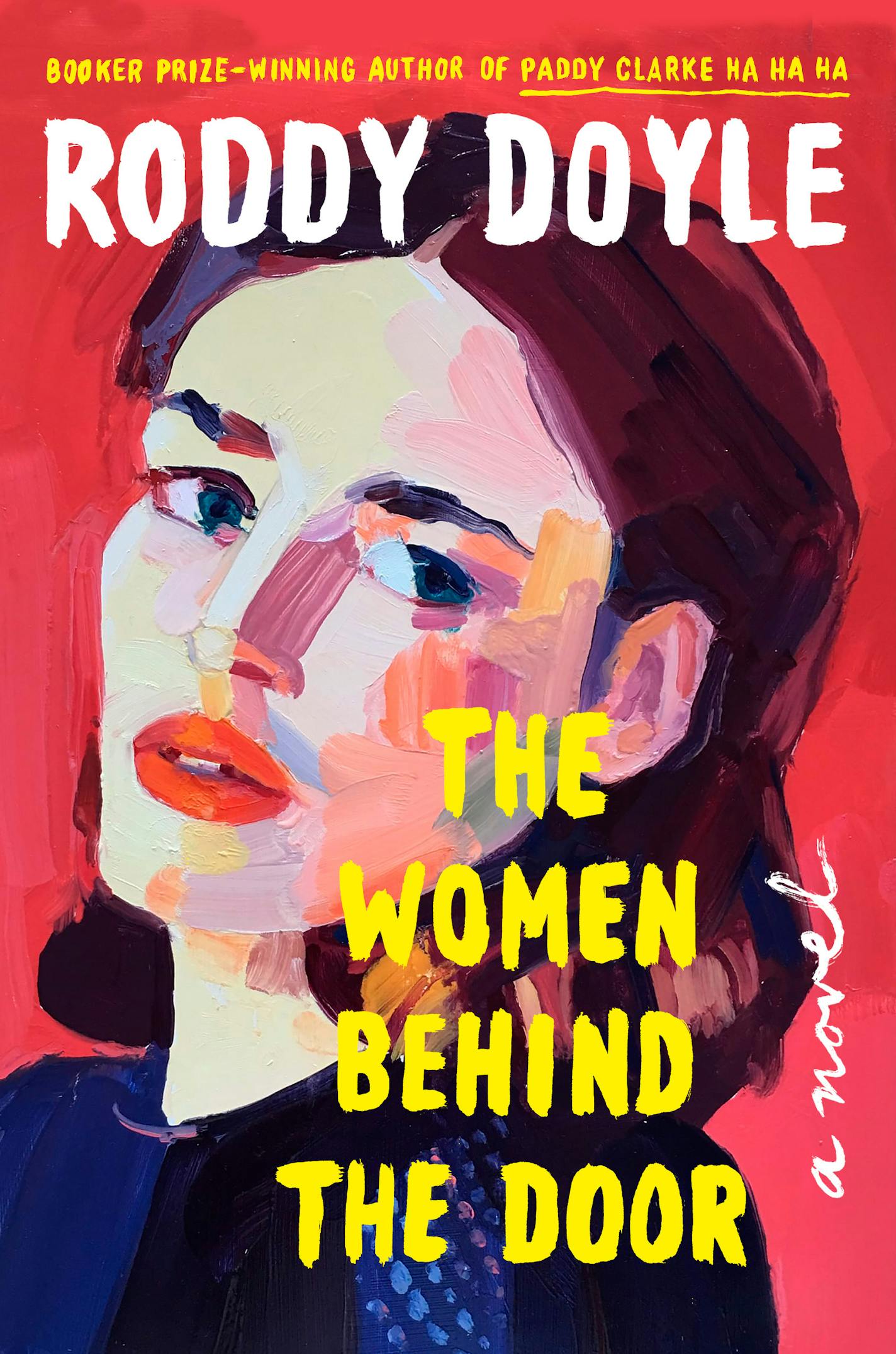 cover of The Women Behind the Door is a painting of a woman