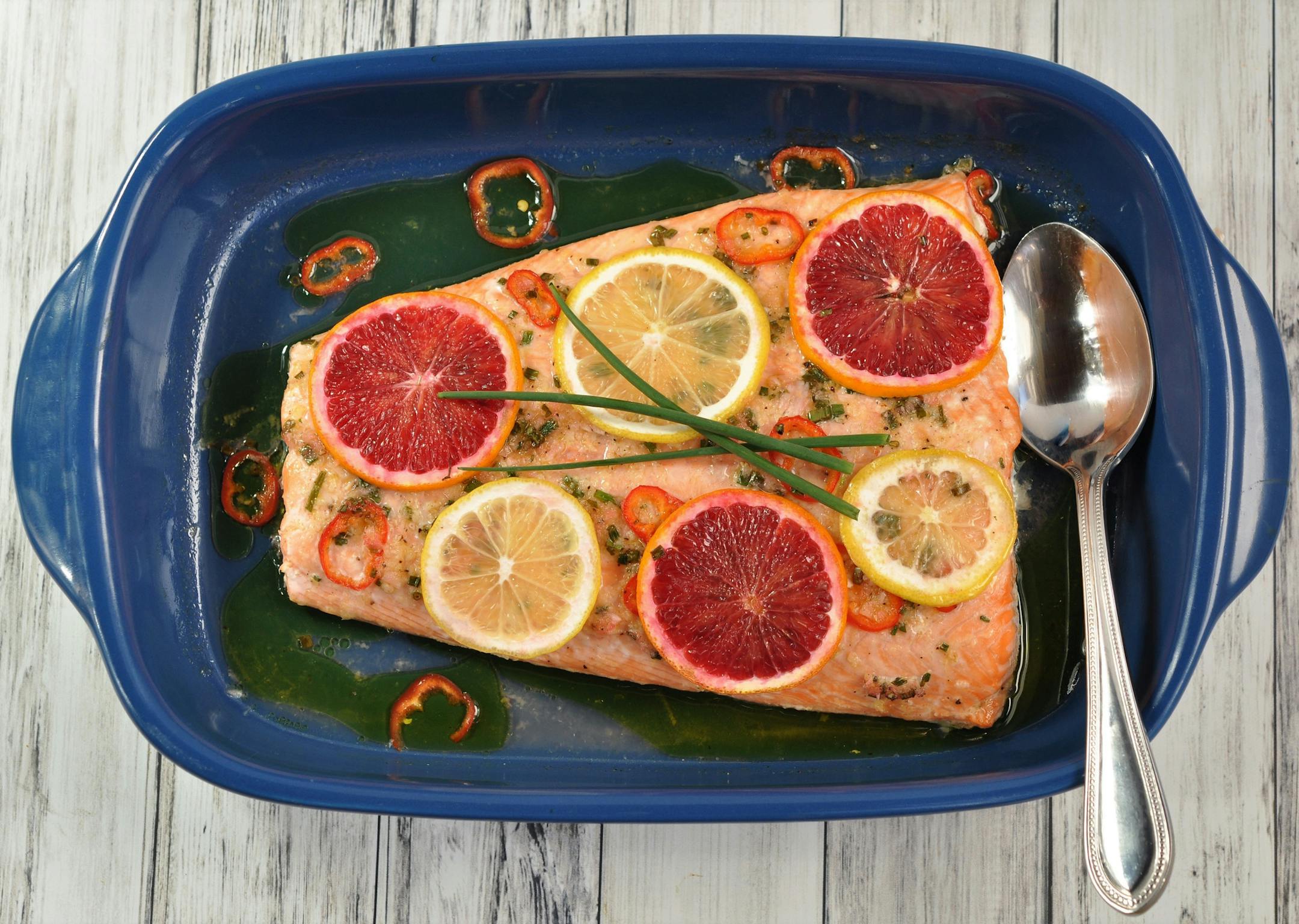 Slow-Roasted Citrus Ginger Salmon. Photo by Meredith Deeds * Special to the Star Tribune