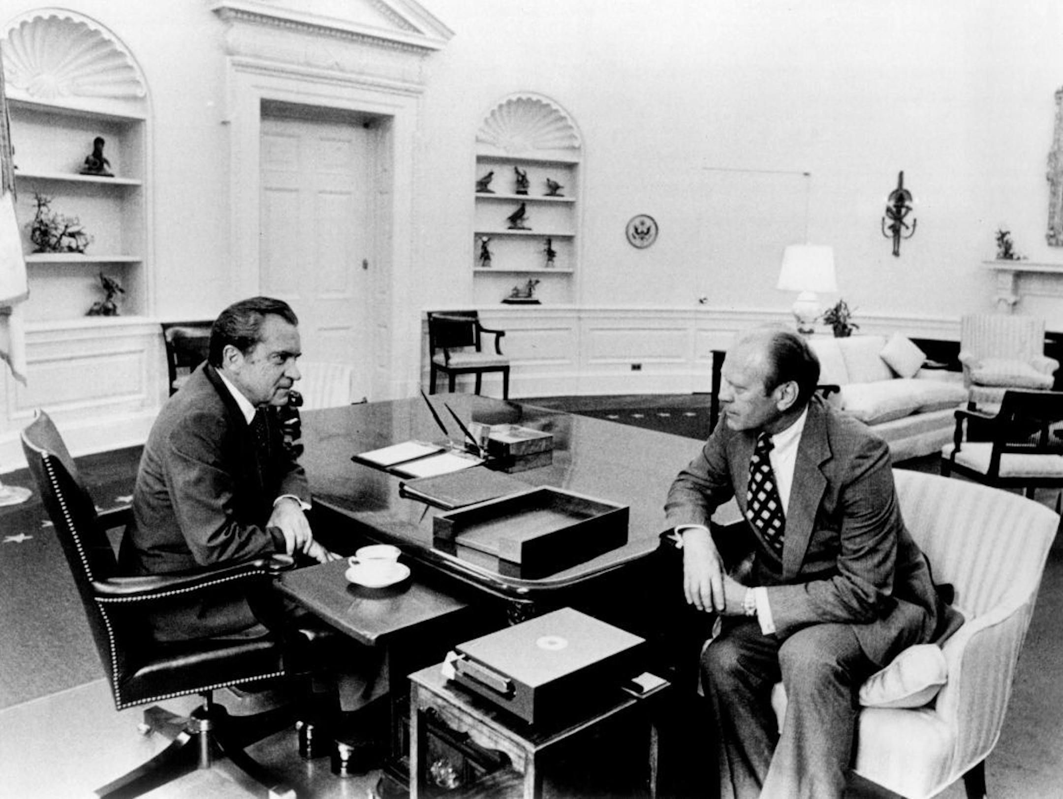 September 4, 1984 Richard Nixon met with Vice President Gerald Ford on Aug. 8, 1974 During his last full day as president.