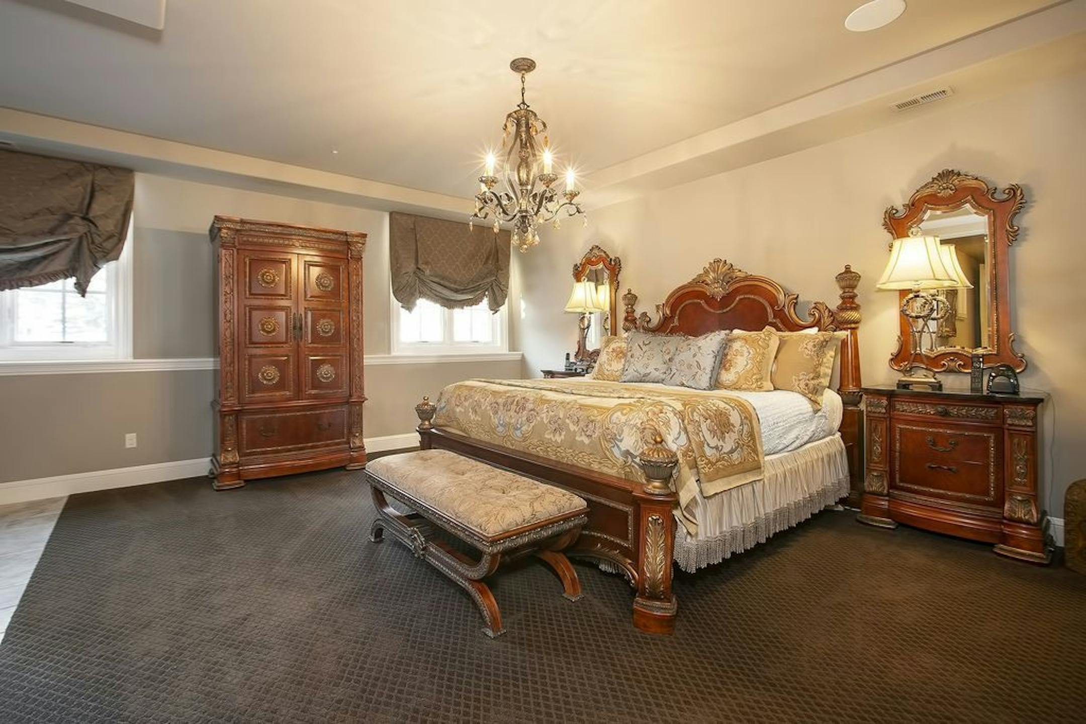 Another bedroom, one of five in the home.