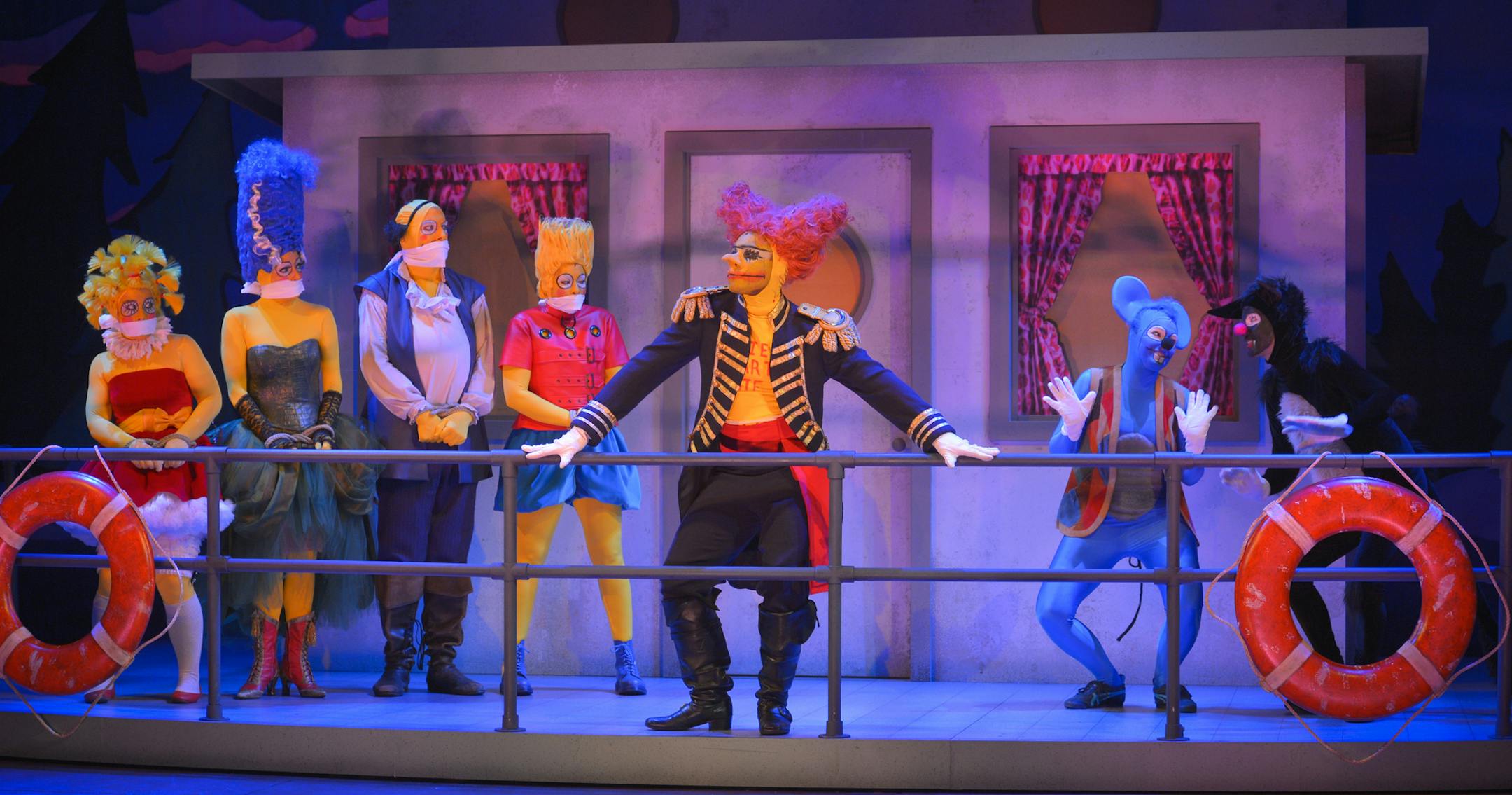 The cast of "Mr. Burns: A Post-Electric Play" at the Guthrie