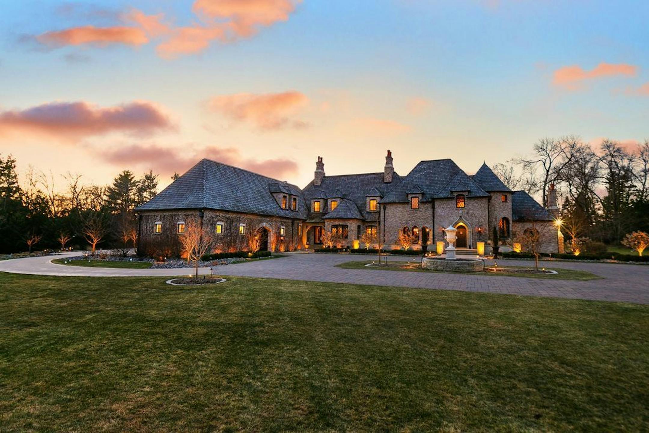 This French chateau, set on 4 acres in Orono, is now on the market for $4.295 million.