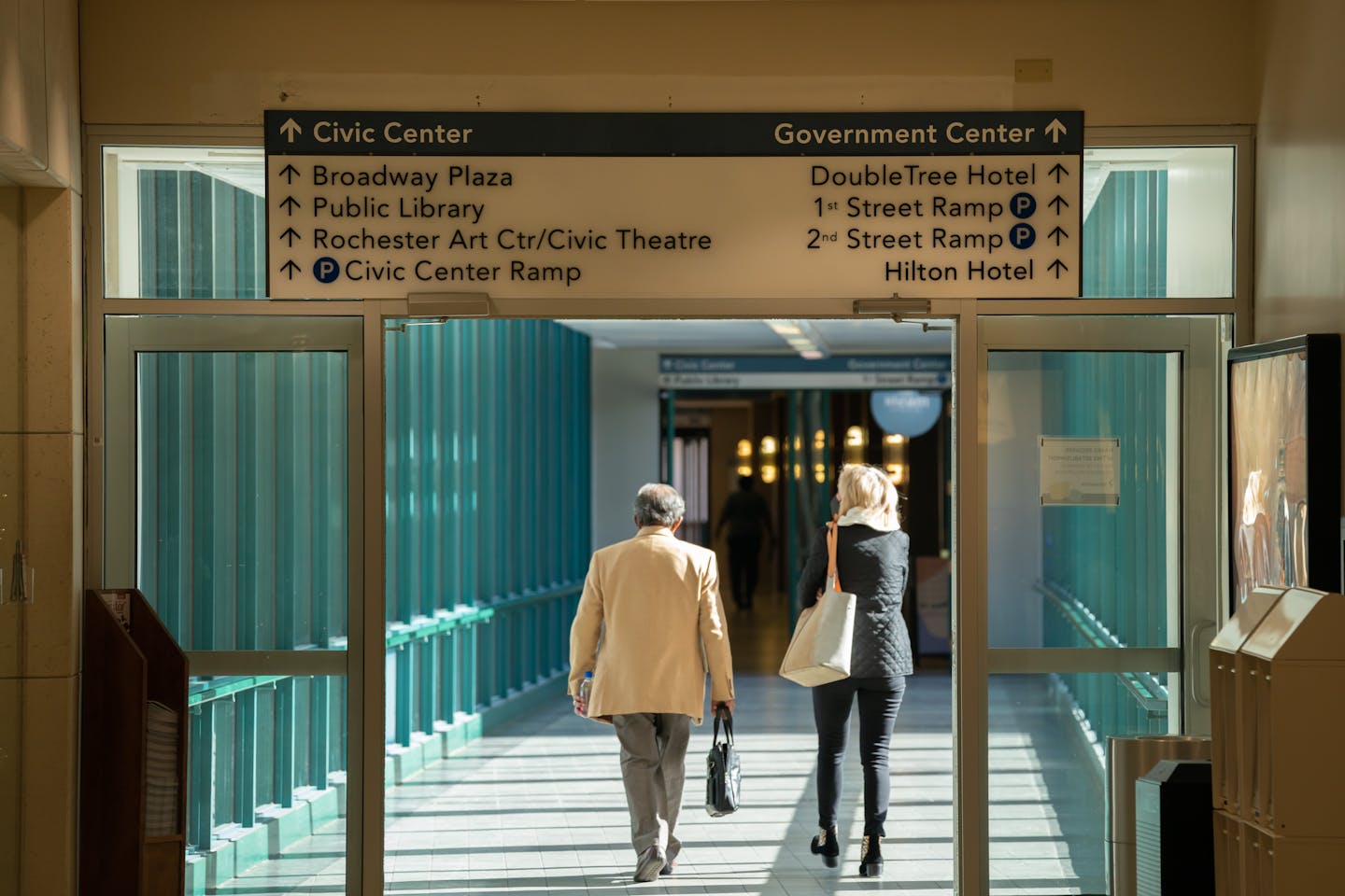 Rochester skyway, Tuesday, Feb. 1, 2022, Rochester, Minn. ] GLEN STUBBE • glen.stubbe@startribune.com