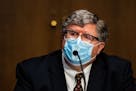 Brian Miller, the special inspector general the coronavirus pandemic recovery, at his confirmation hearing in Washington, May 5, 2020. A breakdown in 