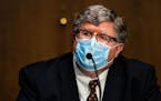 Brian Miller, the special inspector general the coronavirus pandemic recovery, at his confirmation hearing in Washington, May 5, 2020. A breakdown in 