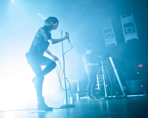 CHVRCHES performs at First Avenue on Sept. 9, 2013.
