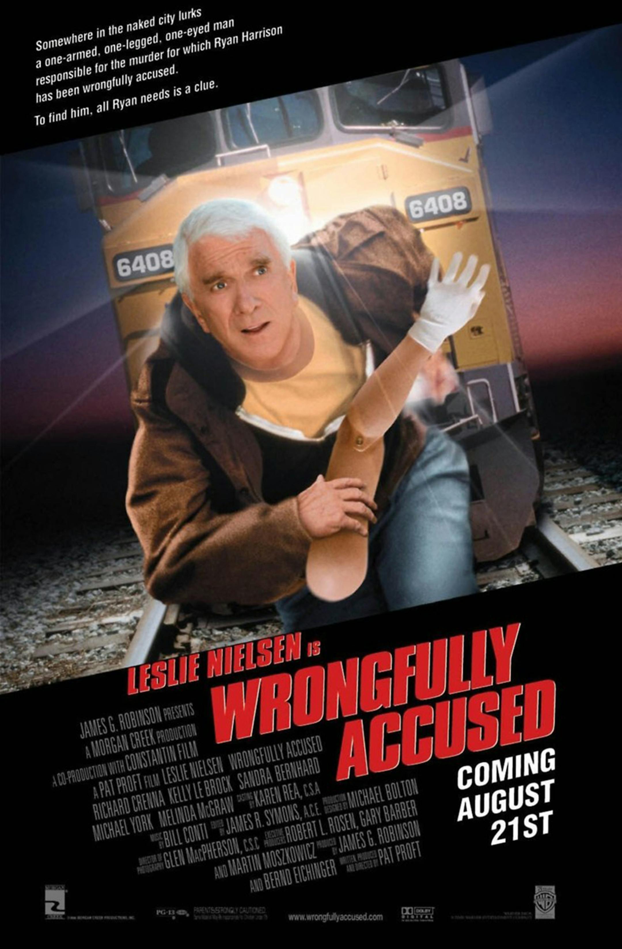 A poster for “Wrongfully Accused.”