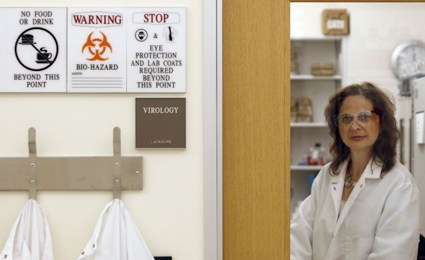 Dr. Ruth Lynfield at the Public Health Virology Laboratory in St. Paul: "The prudent thing to do is plan as best you can."