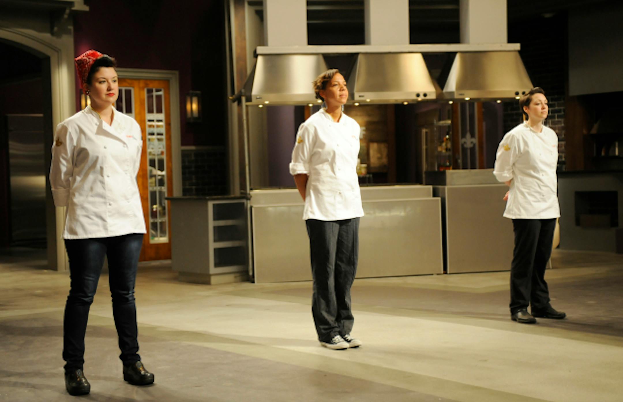 Sara Johannes,left, with Nina and Carrie