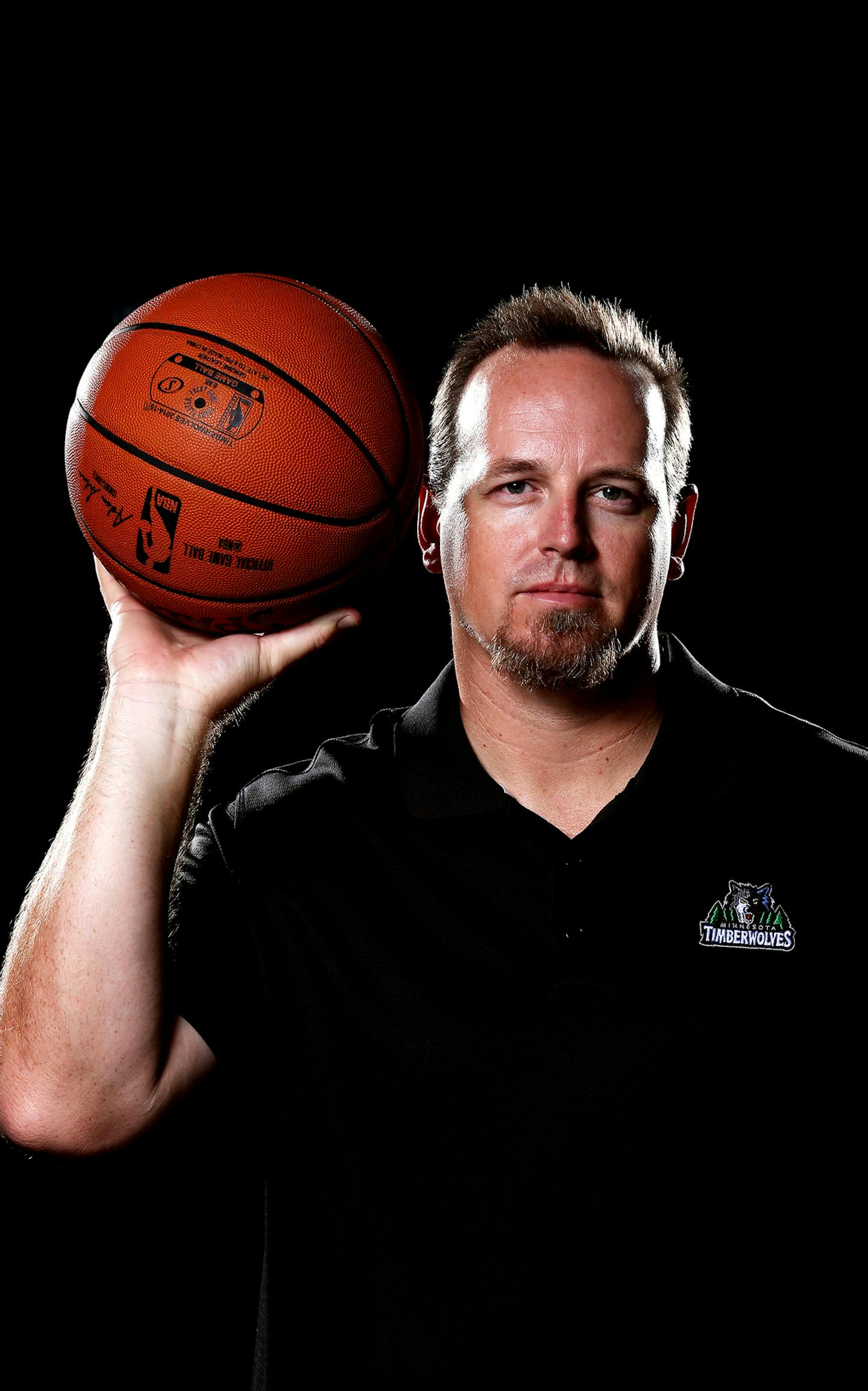 Shooting coach Mike Penberthy poses for photos during Timberwolves media day at the Target Center on Monday, September 29, 2014. ] LEILA NAVIDI leila.navidi@startribune.com /