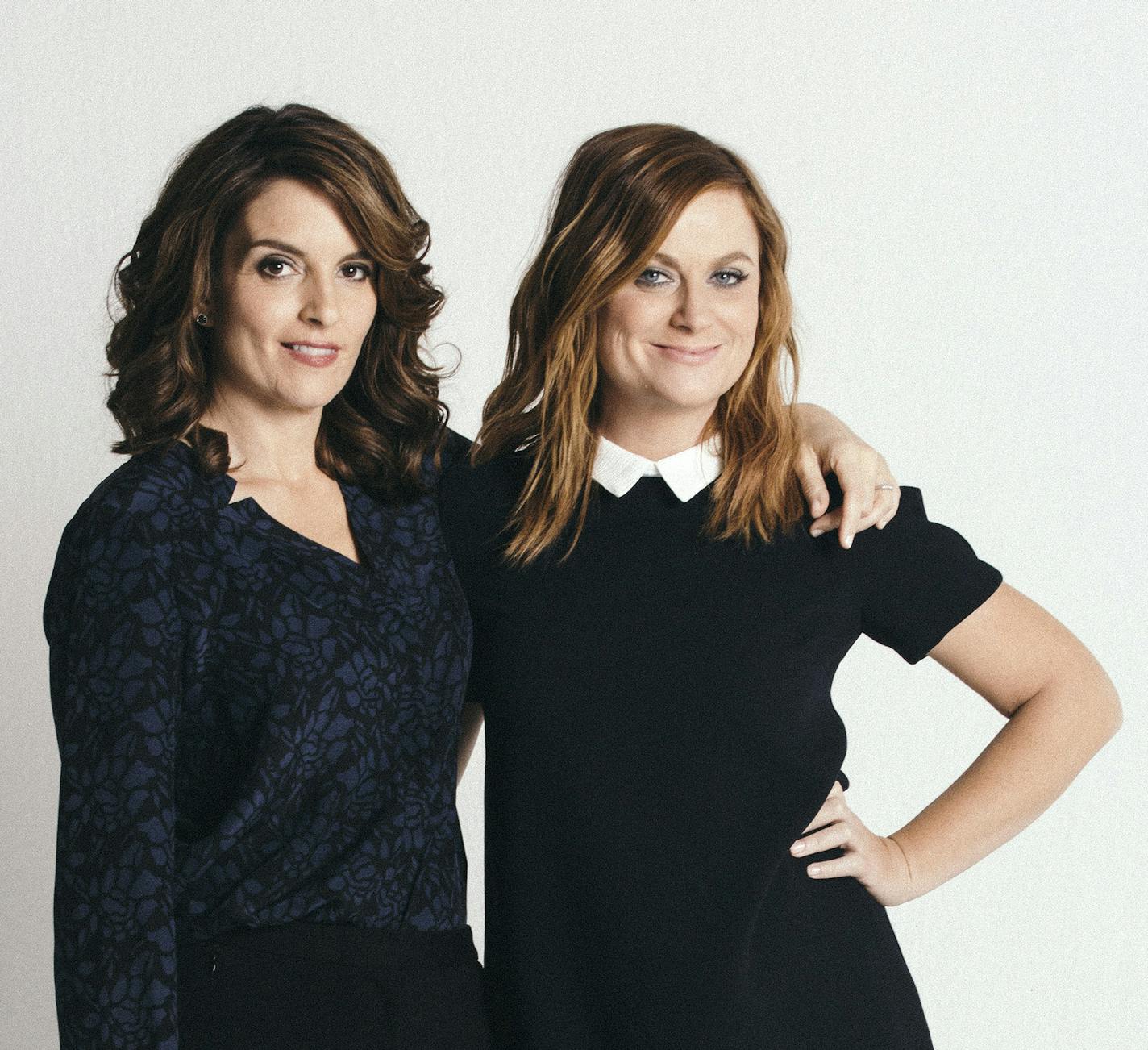 Tina Fey and Amy Poehler in Los Angeles, Nov. 7, 2015.