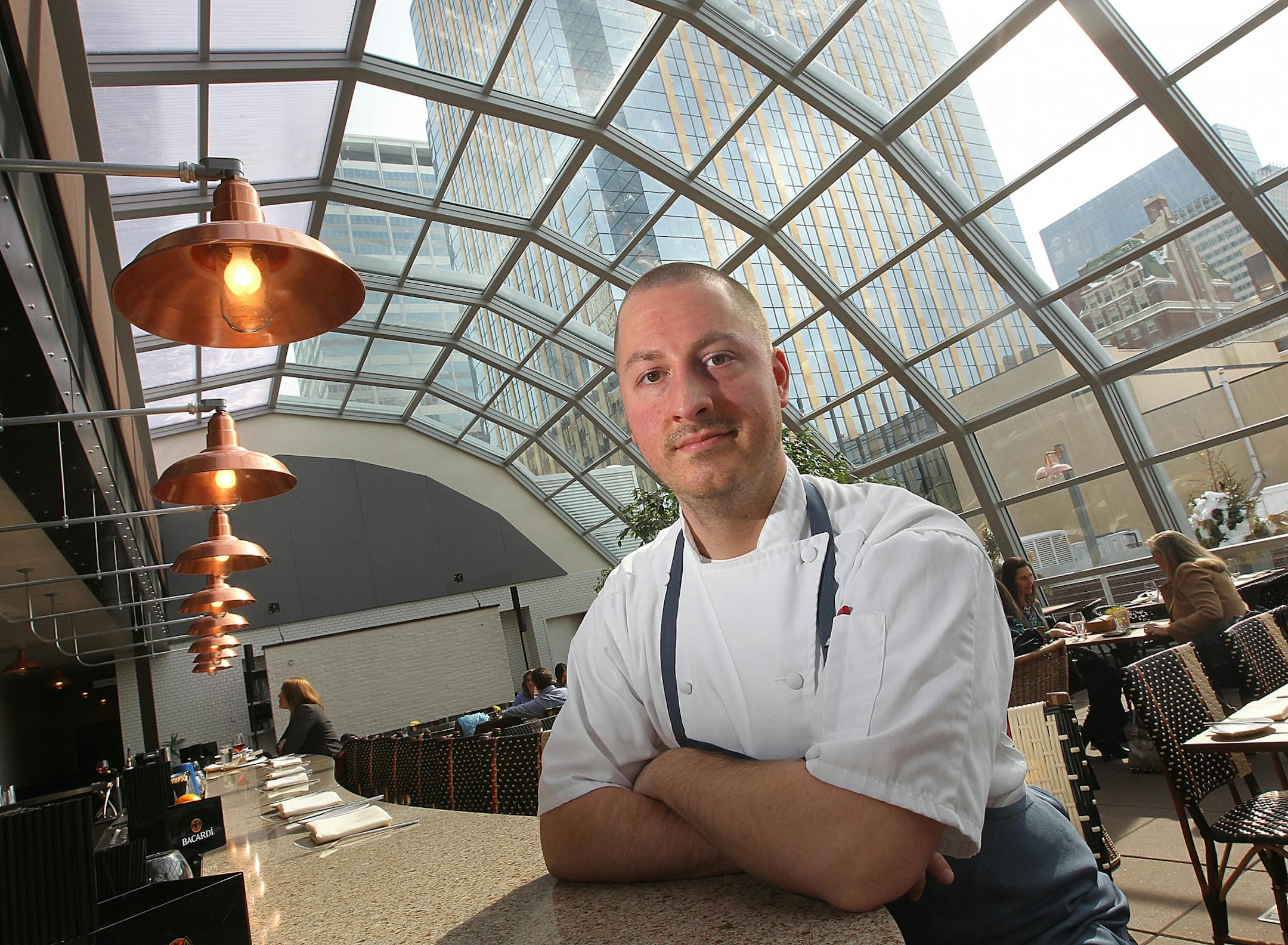 The chef, Jim Christiansen in the upstair space. Shinders redone. The Rick Nelson Review of the Union Bar, downtown Minneapolis. The chef, Jim Christiansen