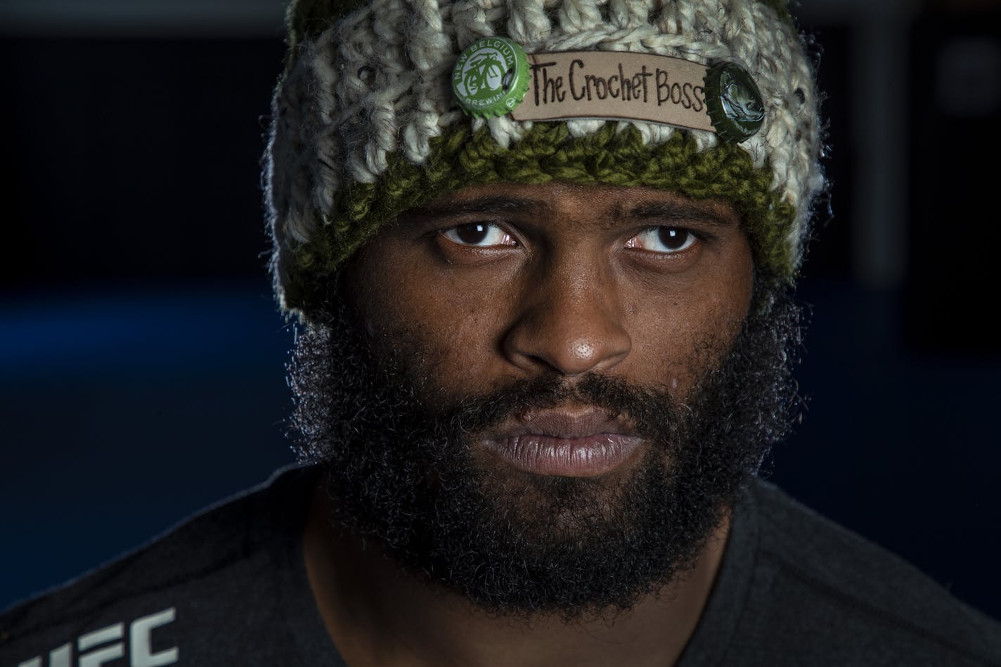 Maurice "The Crochet Boss" Greene will be fighting at a UFC event held at Target Center. ] CARLOS GONZALEZ &#x2022; cgonzalez@startribune.com &#x2013; St. Cloud, MN &#x2013; June 20, 2019, St. Cloud's Maurice Greene, previewing UFC event at Target Center. He's a UFC fighter known as "The Crochet Boss."