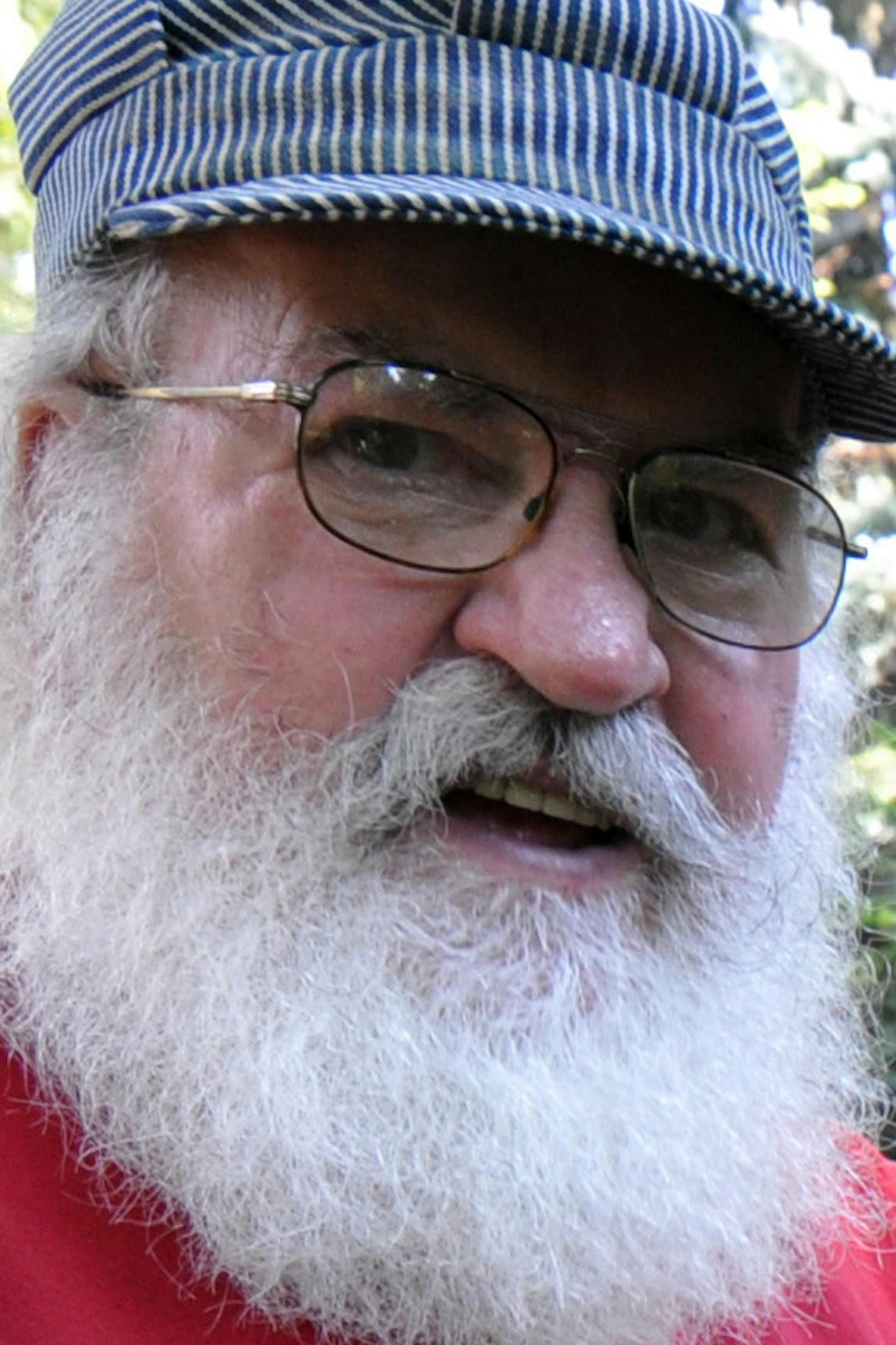 Photo by Liz Rolfsmeier Bud Lutz, of Eagan, spends his winters working on new additions for his garden railway.