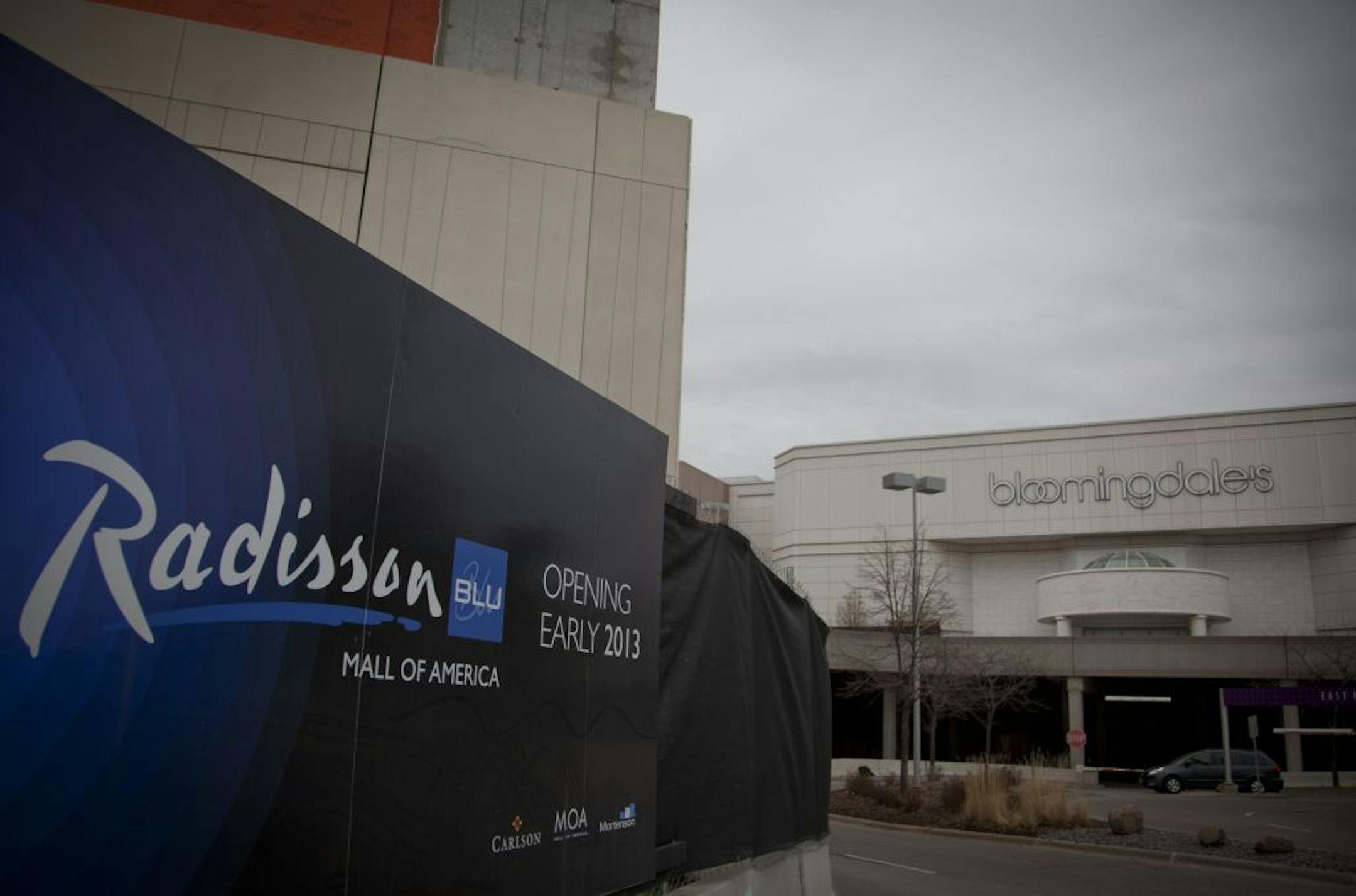 Construction of the Radisson Blu at the Mall of America continued on Tuesday, March 20, 2012 in Bloomington, Minn.