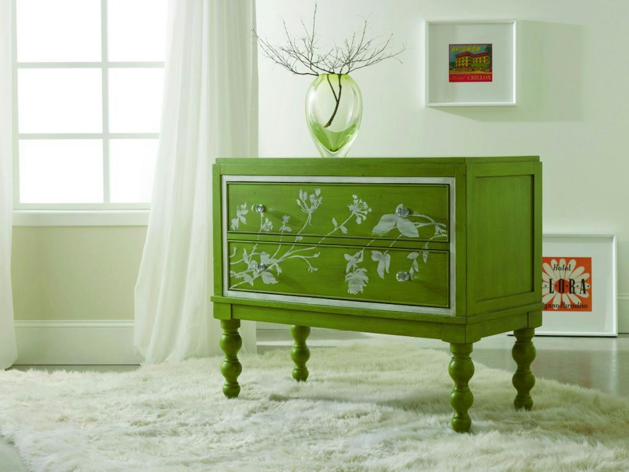 Painting furniture is loosening the stranglehold that stained wood once had.