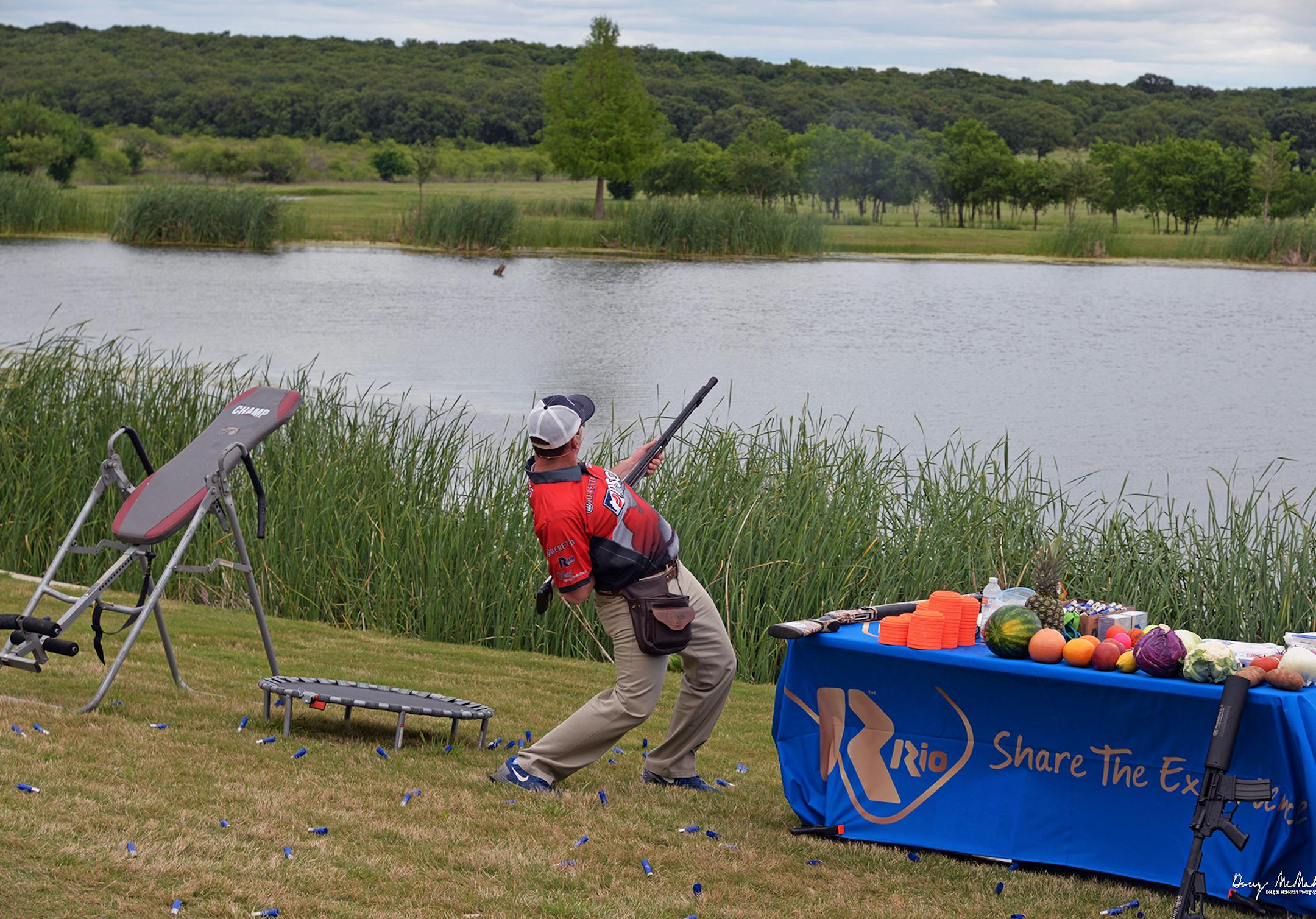 Travis Mears of Texas promises to thrill Game Fair crowds in Ramsey starting next weekend with loads of trick shots he has developed over two decades of performing one-man shotgun shows. The former collegiate clay target shooting champion has never before appeared at Game Fair, an outdoors sports extravaganza that attracted 45,000 people last year.