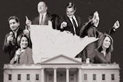 Since 1972, nine Minnesotans have run for president. Among them (left to right): Amy Klobuchar, Dean Phillips, Hubert Humphrey, Walter Mondale, Tim Pa