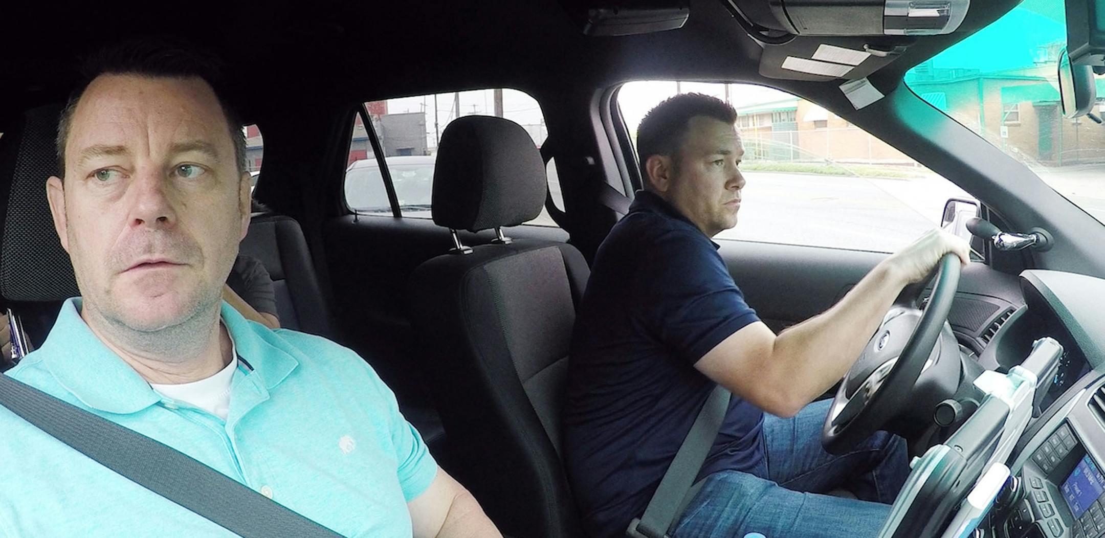 San Antonio police officers Ernie Stevens and Joe Smarro in "Ernie & Joe: Crisis Cops."