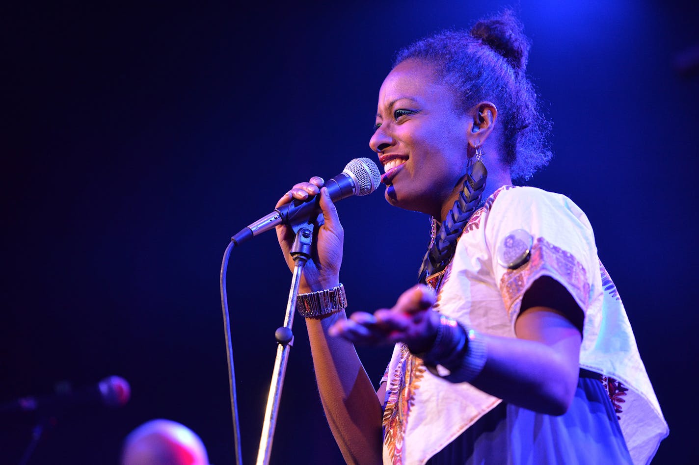 Gospel Machine's Jayanthi Kyle, performs Saturday night during the second half of the Current's eleventh birthday bash at First Avenue's main room. ] (SPECIAL TO THE STAR TRIBUNE/BRE McGEE) **Jayanthi Kyle, Gospel Machine