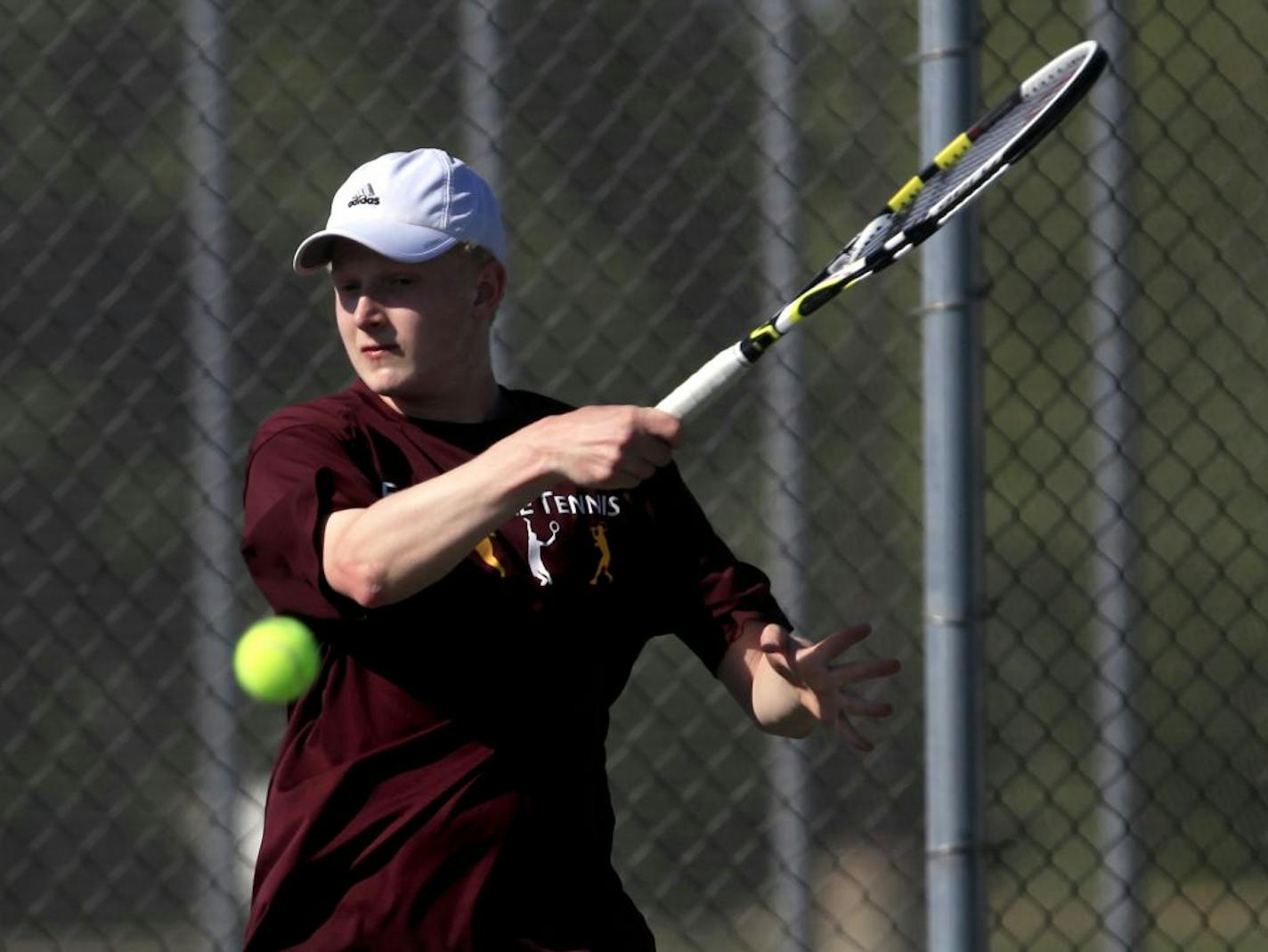 Forest Lake senior Dusty Boyer graduated early to concentrate on the tennis state tournament. He has a good chance of becoming the first four-time singles champion in boys' tournament history.