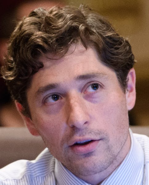 Minneapolis city Council member Jacob Frey spoke in support of the bill before voting. ] GLEN STUBBE * gstubbe@startribune.com Friday, May 27, 2016 Af