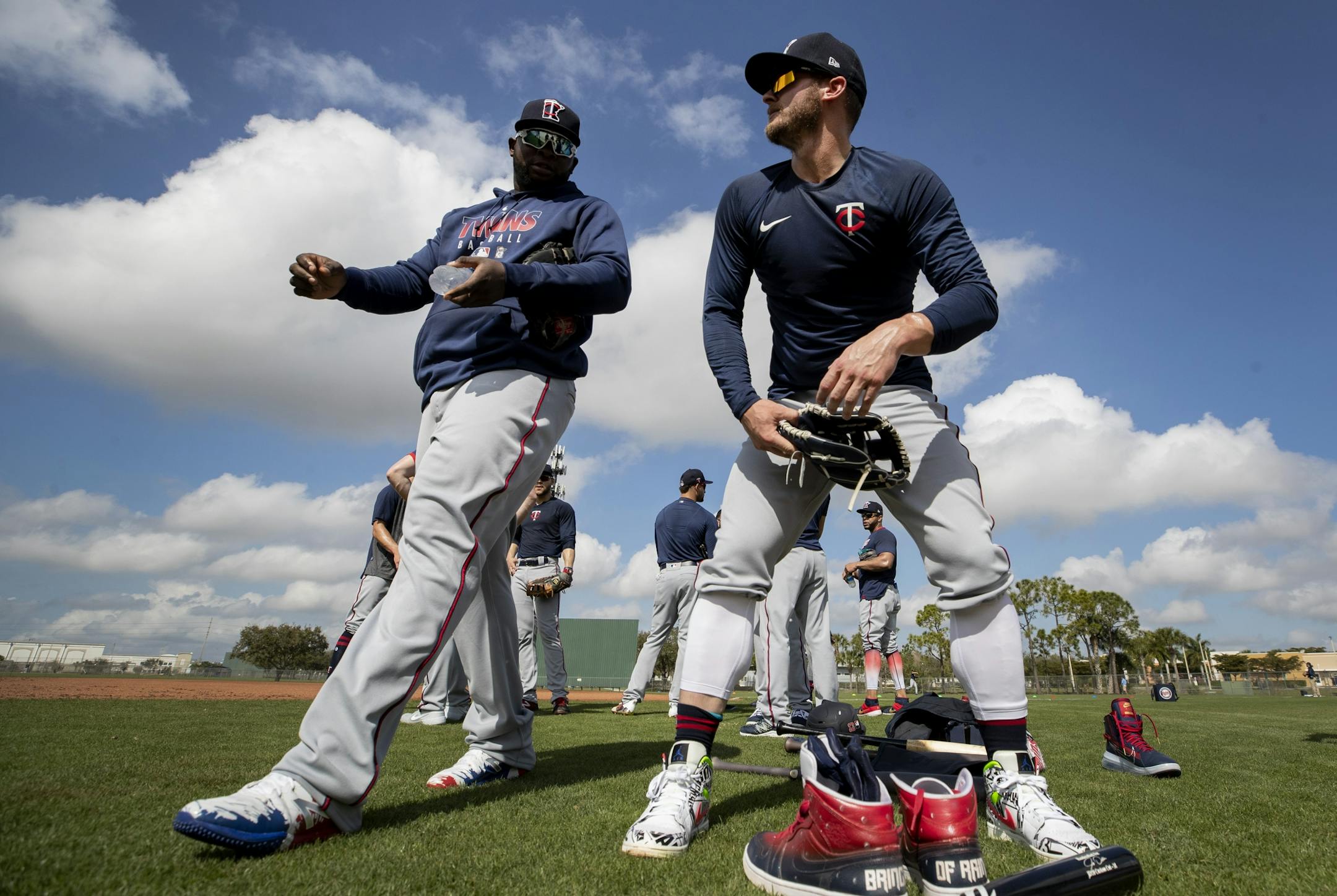 Minnesota Twins' Miguel Sano and Josh Donaldson.
