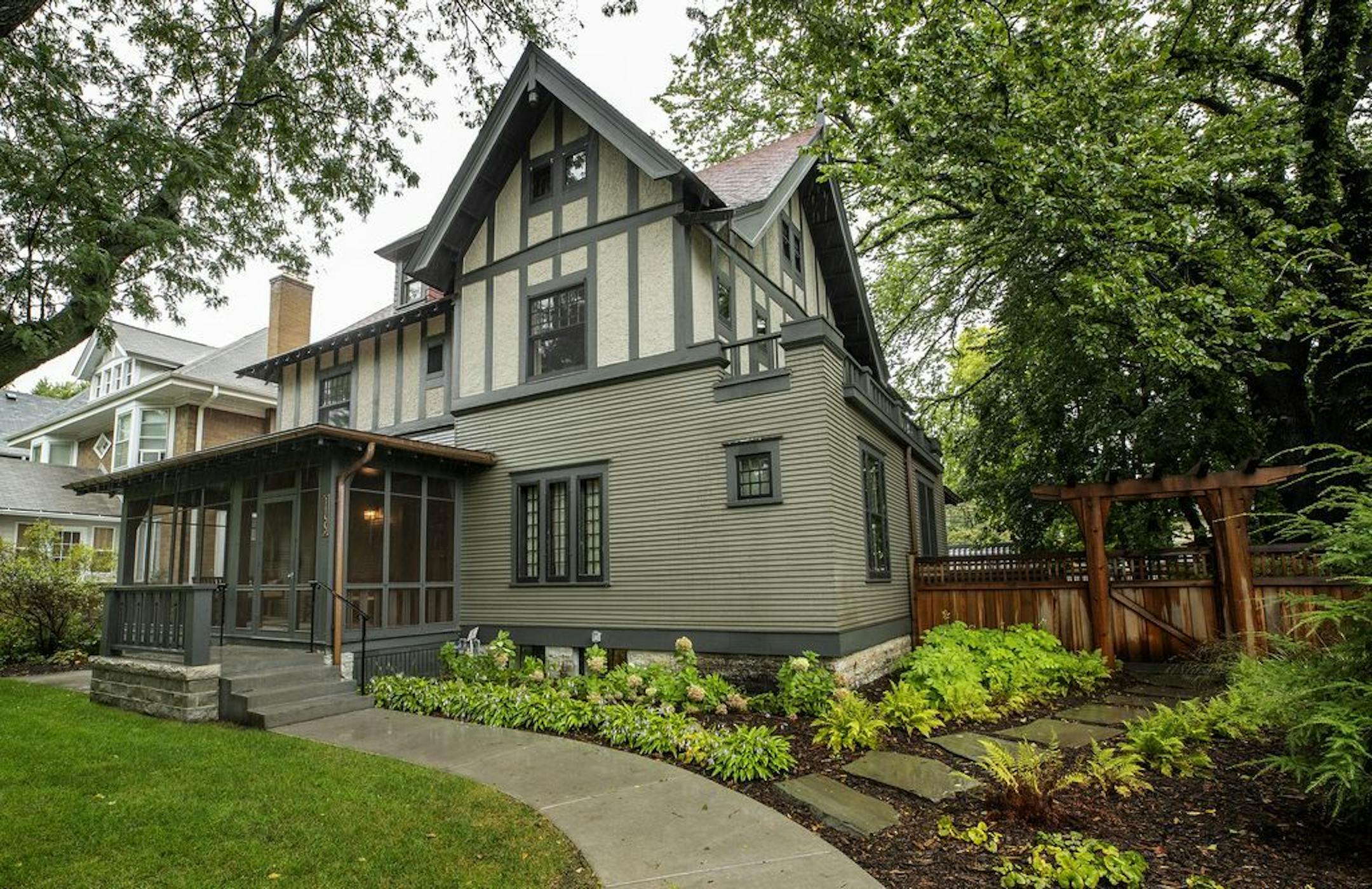 The St. Paul home of Chip and Amy Pearson. The Tudor-style house caught Chip's eye when he was a teenager living in the neighborhood.