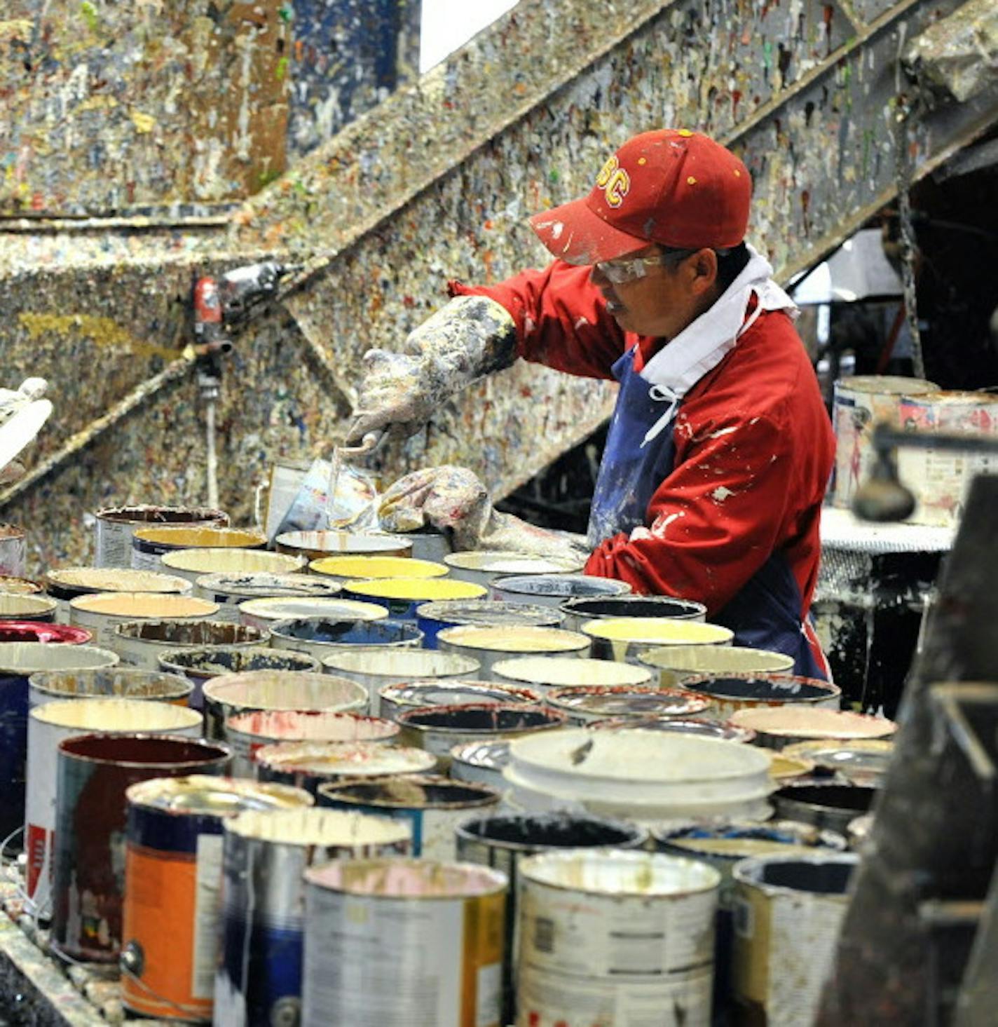 Fridley-based Amazon Environmental processed all of the paint collected statewide. The company uses leftover latex to make recycled paint.