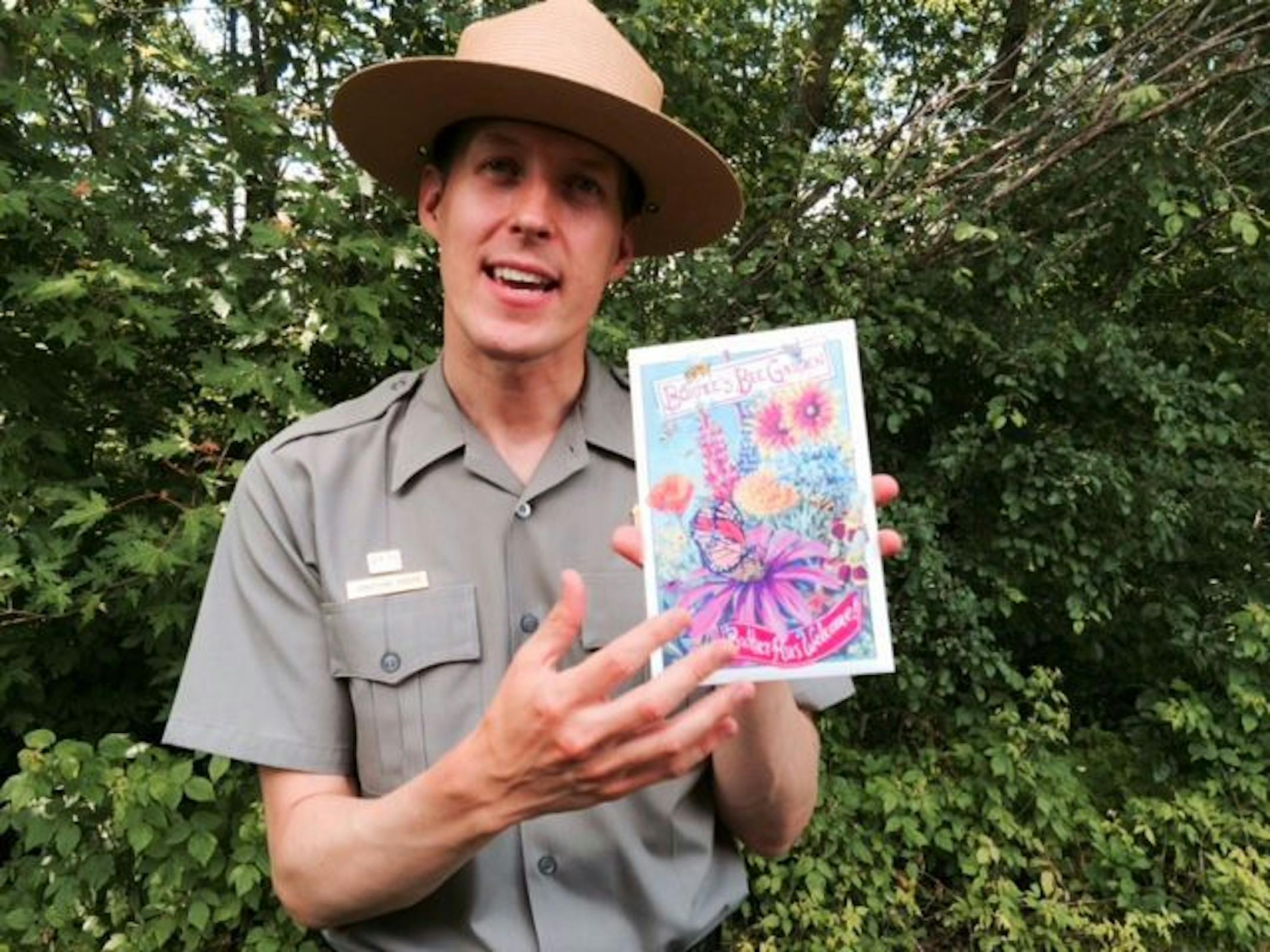 Jonathan Moore, a park ranger at the St. Croix National Scenic Riverway, said hundreds of seed packets were distributed to help residents start pollinator-friendly gardens in their yards. The strength of the National Park Service initiative, he said, depends on everyone working toward the same goal.