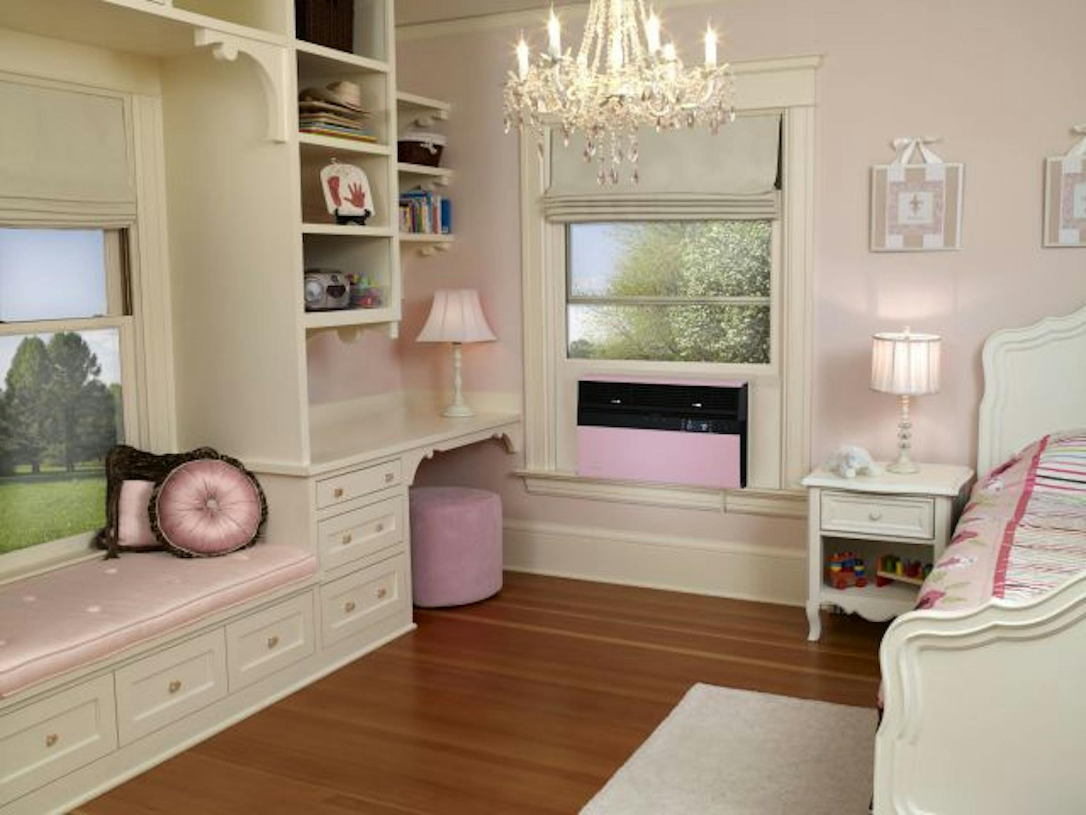 San Antonio's Friedrich Air Conditioning Co., has introduced a room air conditioner that comes with interchangeable front panels in six colors.