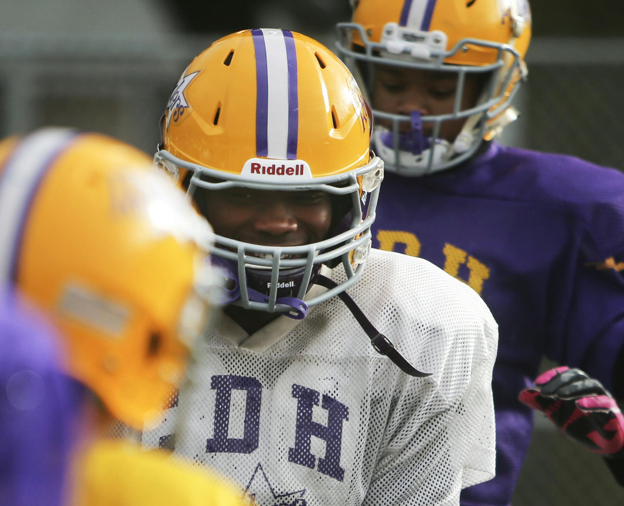Cretin-Derham Hall star Jashon Cornell during practice Wednesday, Oct. 23, 2013, at Cretin-Derham Hall High School in St. Paul, MN.](DAVID JOLES/STARTRIBUNE) djoles@startribune.com Class 6A football playoff advance on highly recruited junior Jashon Cornell and Cretin-Derham Hall. Both player and team have had up-and-down seasons and have something to prove as the big-school playoffs begin Friday night.
