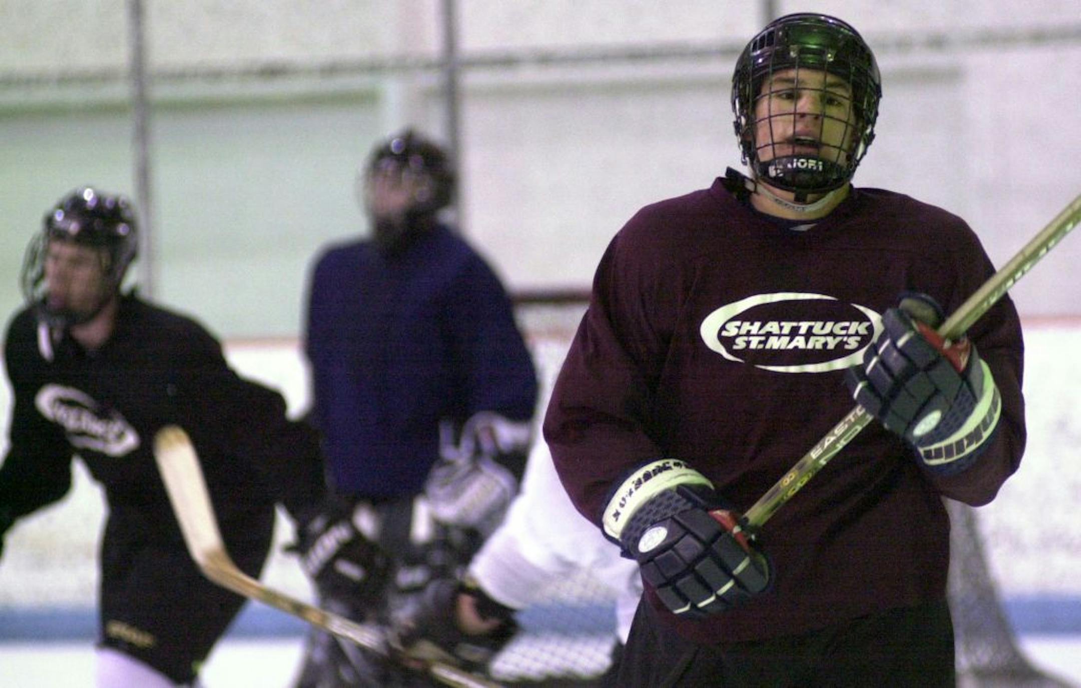 Zach Parise (right) was a star at Shattuck-St. Mary's before getting to the NHL.