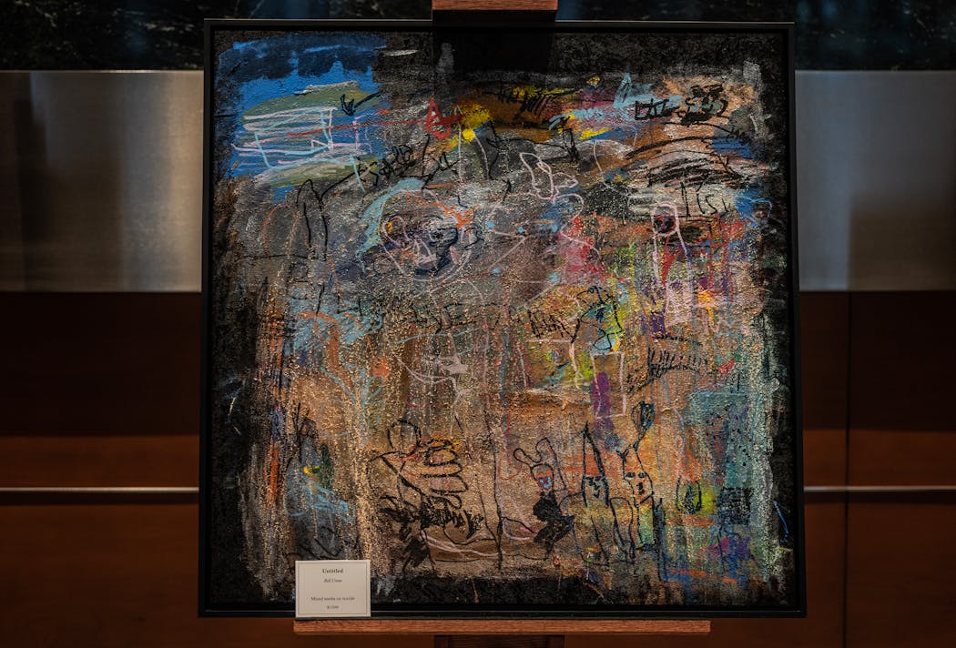 Bill Crane's untitled artwork is on display at 