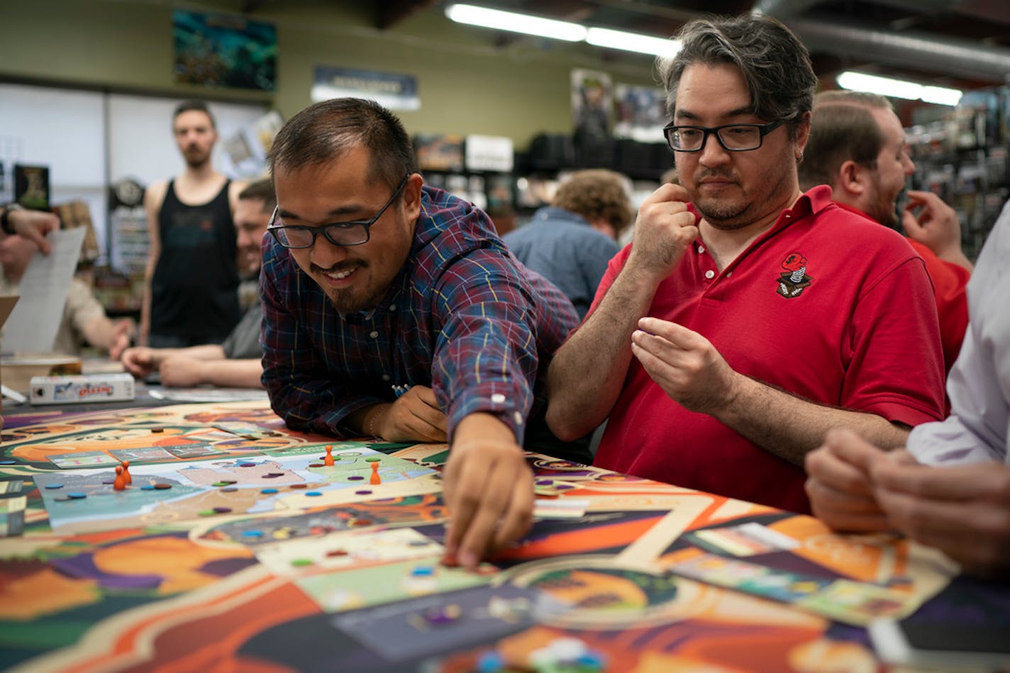 Peter Yang and Seppy Yoon tried Four Humours for the first time, at Tower Games in Minneapolis.