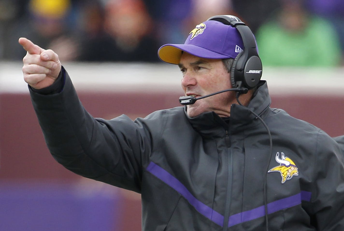 Minnesota Vikings head coach Mike Zimmer.