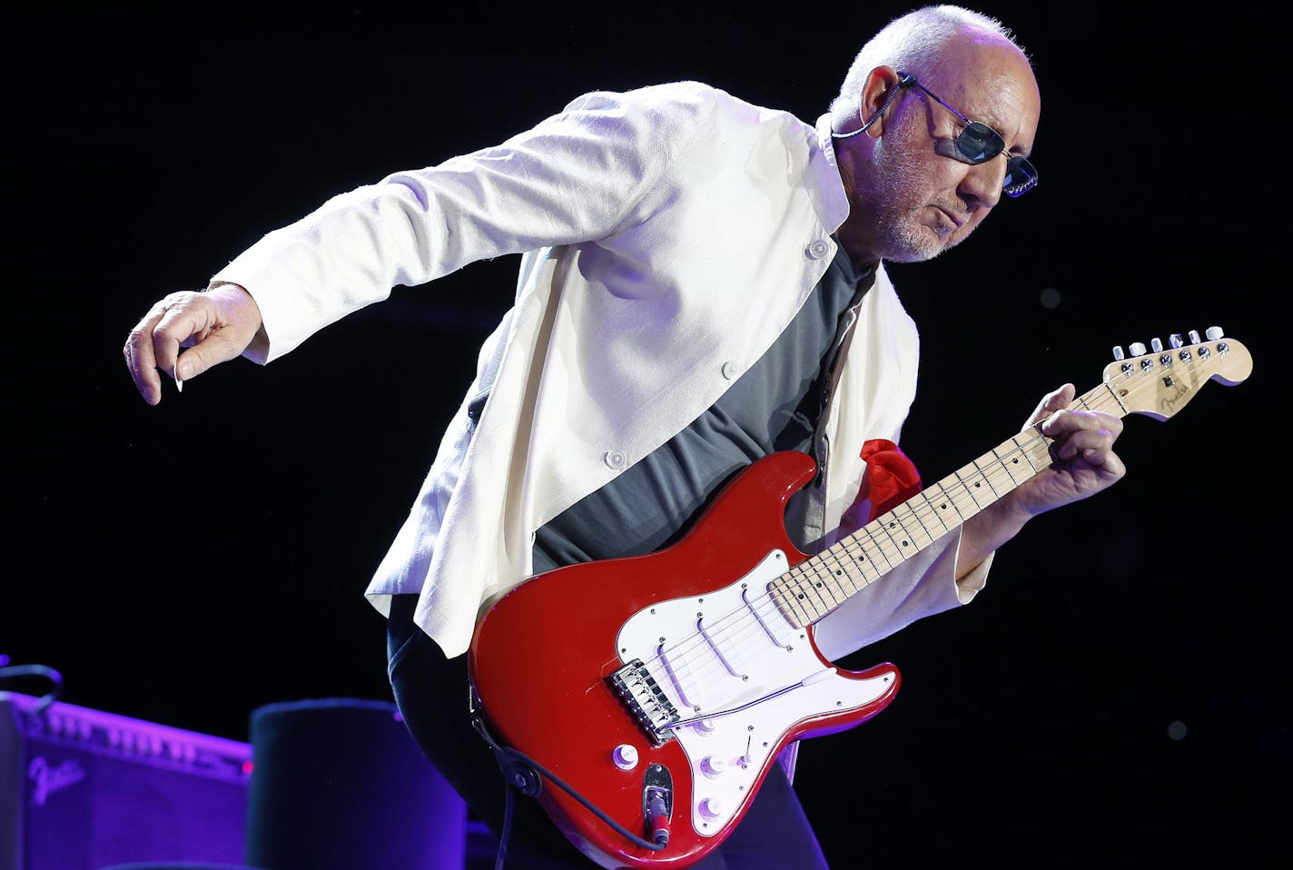 Guitarist Pete Townshend of The Who performed at Target Center. ] CARLOS GONZALEZ cgonzalez@startribune.com - May 1, 2016, Minneapolis, MN, Target Center, The Who the legendary British rock group on its final tour