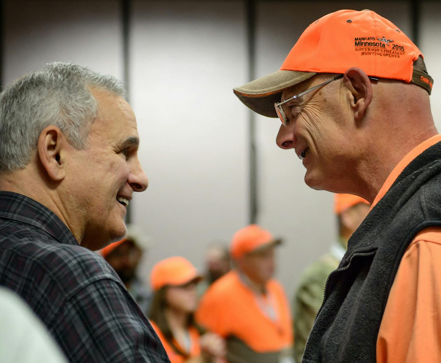 Governor Mark Dayton talked with DNR Commissioner Tom Landwehr before the start of the pheasant opener in Mankato. ] GLEN STUBBE * gstubbe@startribune.com Friday, October 10, 2015 Profile of DNR Commissioner Tom Landwehr, who has one of the most difficult jobs in state government as head of the Dept. of Natural Resources. His hands are in some of the messy political issues of the day, including water pollution, mining, fishing and hunting. We'll hang out with him as he hunts at Governor's pheasa